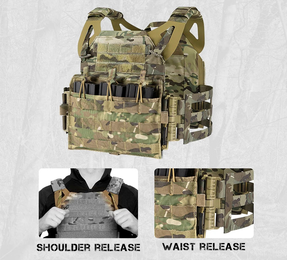 VOTAGOO Lightweight Hypalon Tactical Vest