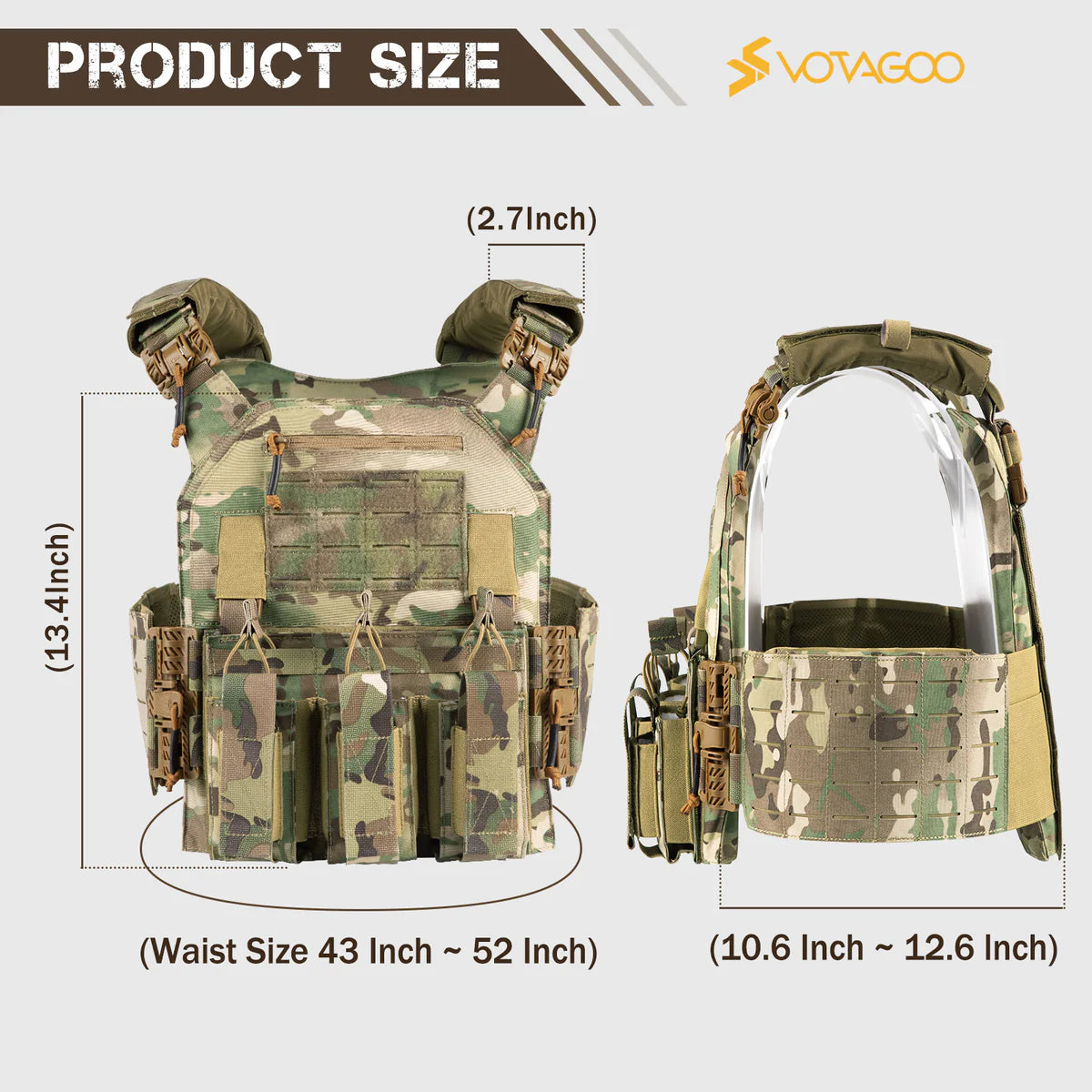 VOTAGOO Tactical Military Vest