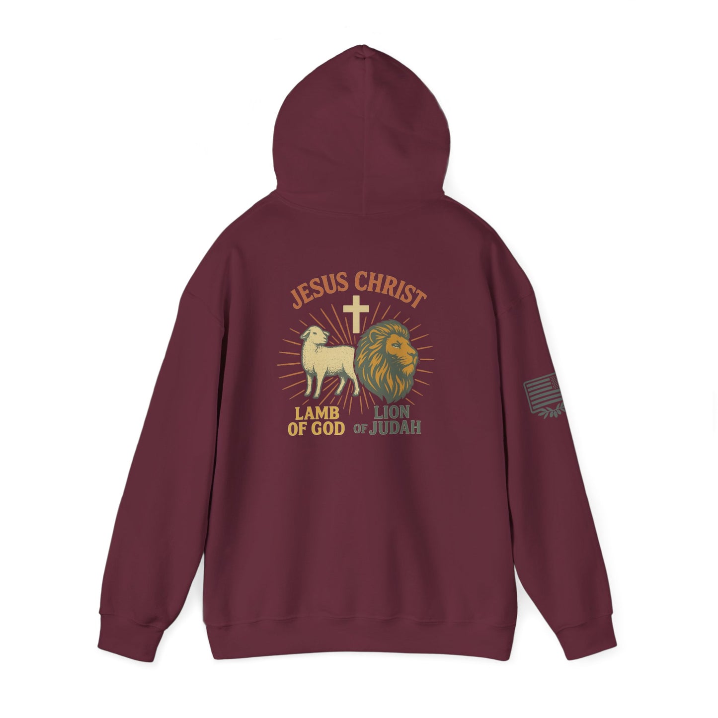 Lamb and Lion Hooded Sweatshirt