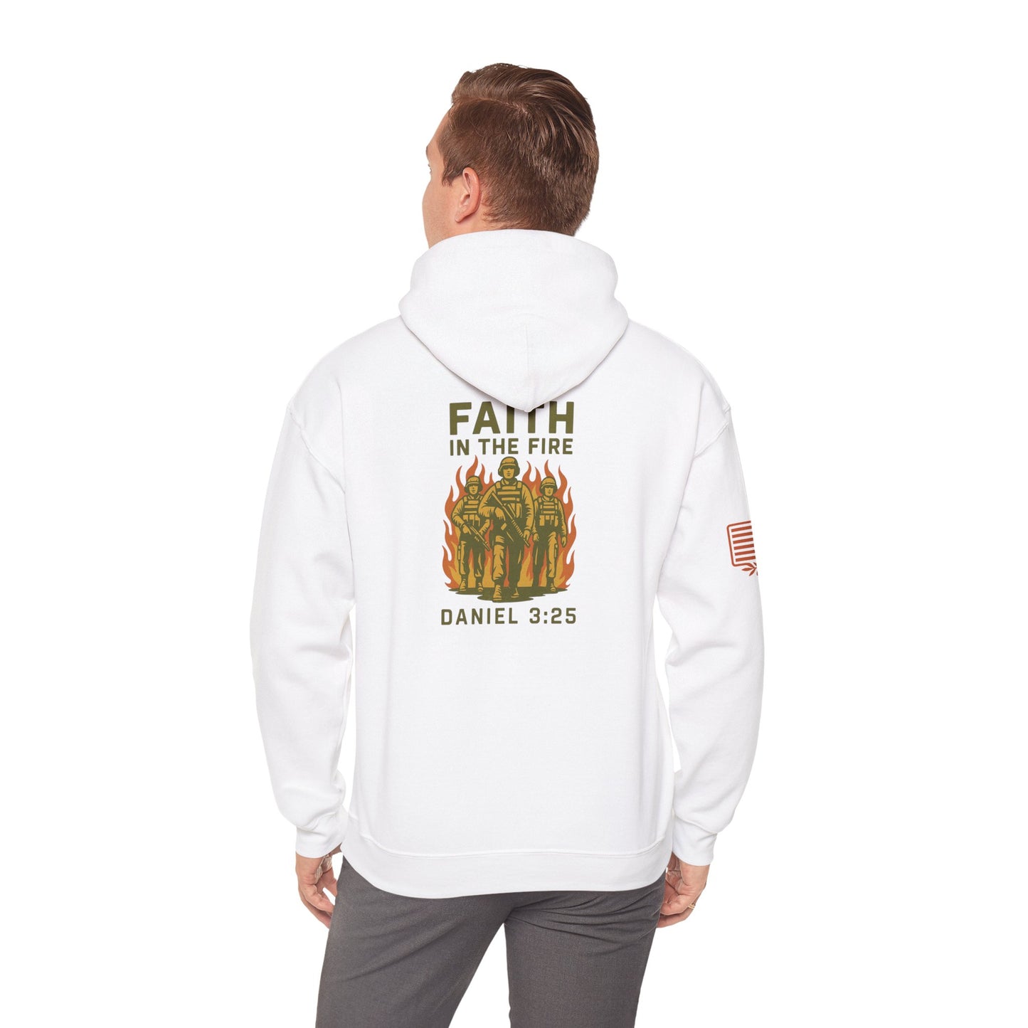 Faith In The Fire Heavy Hooded Sweatshirt