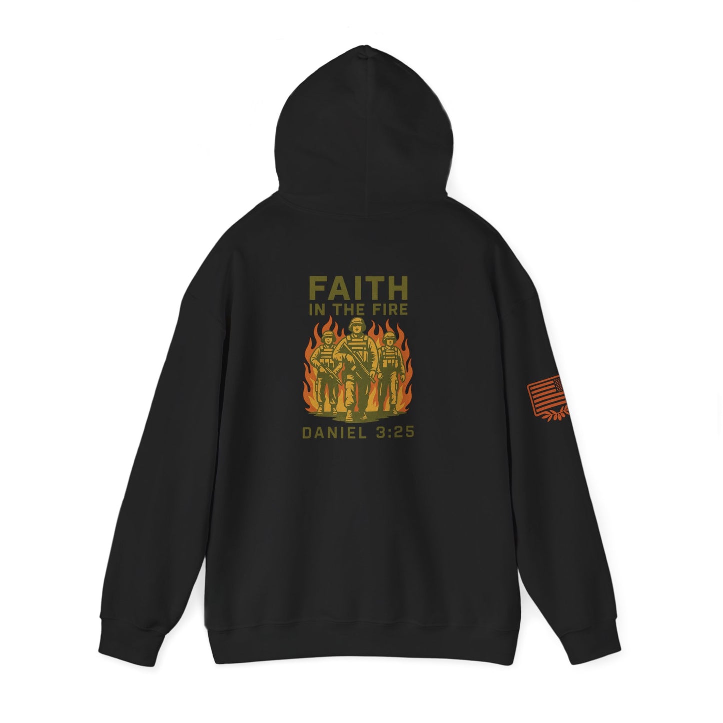 Faith In The Fire Heavy Hooded Sweatshirt