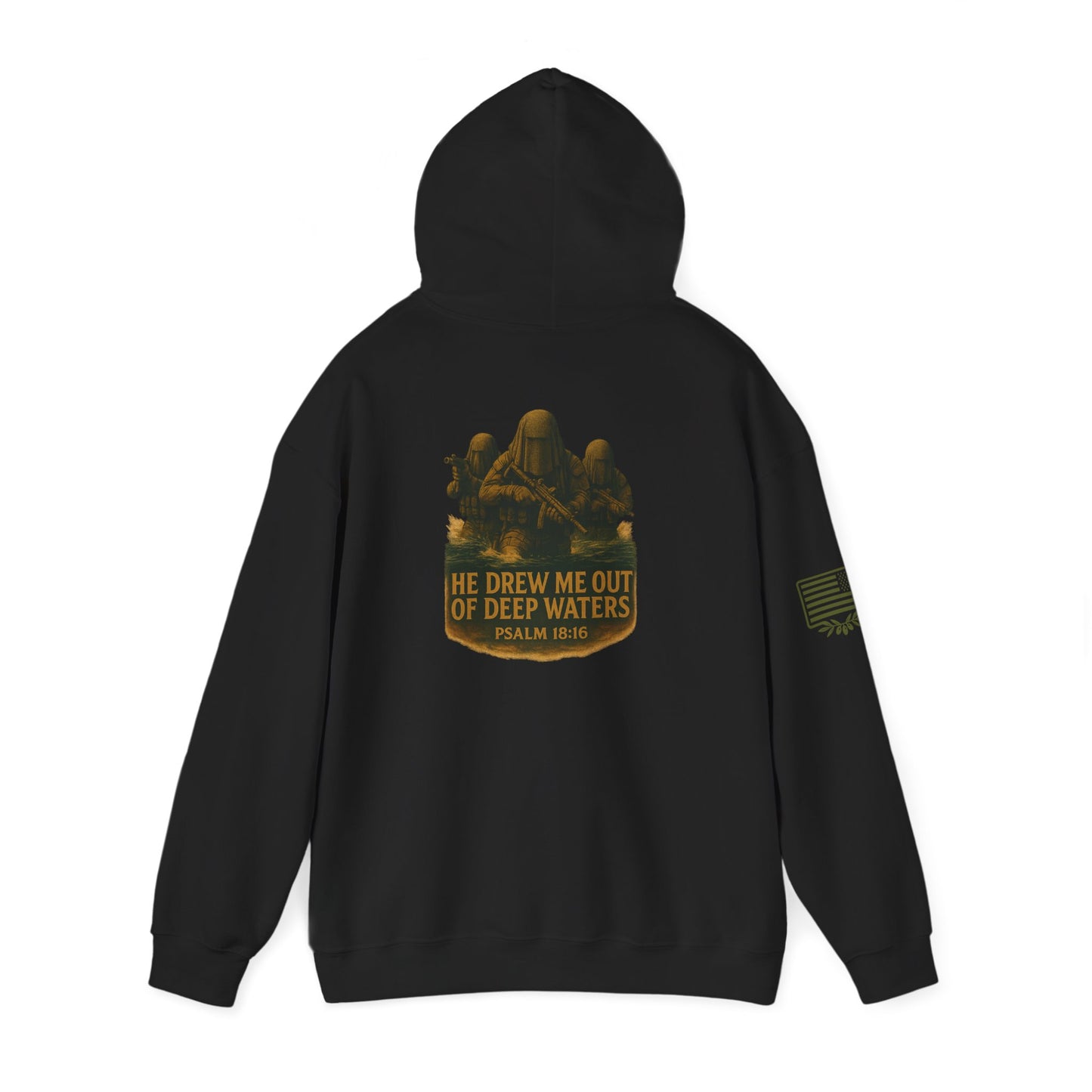 Psalm 18:16 Hooded Sweatshirt
