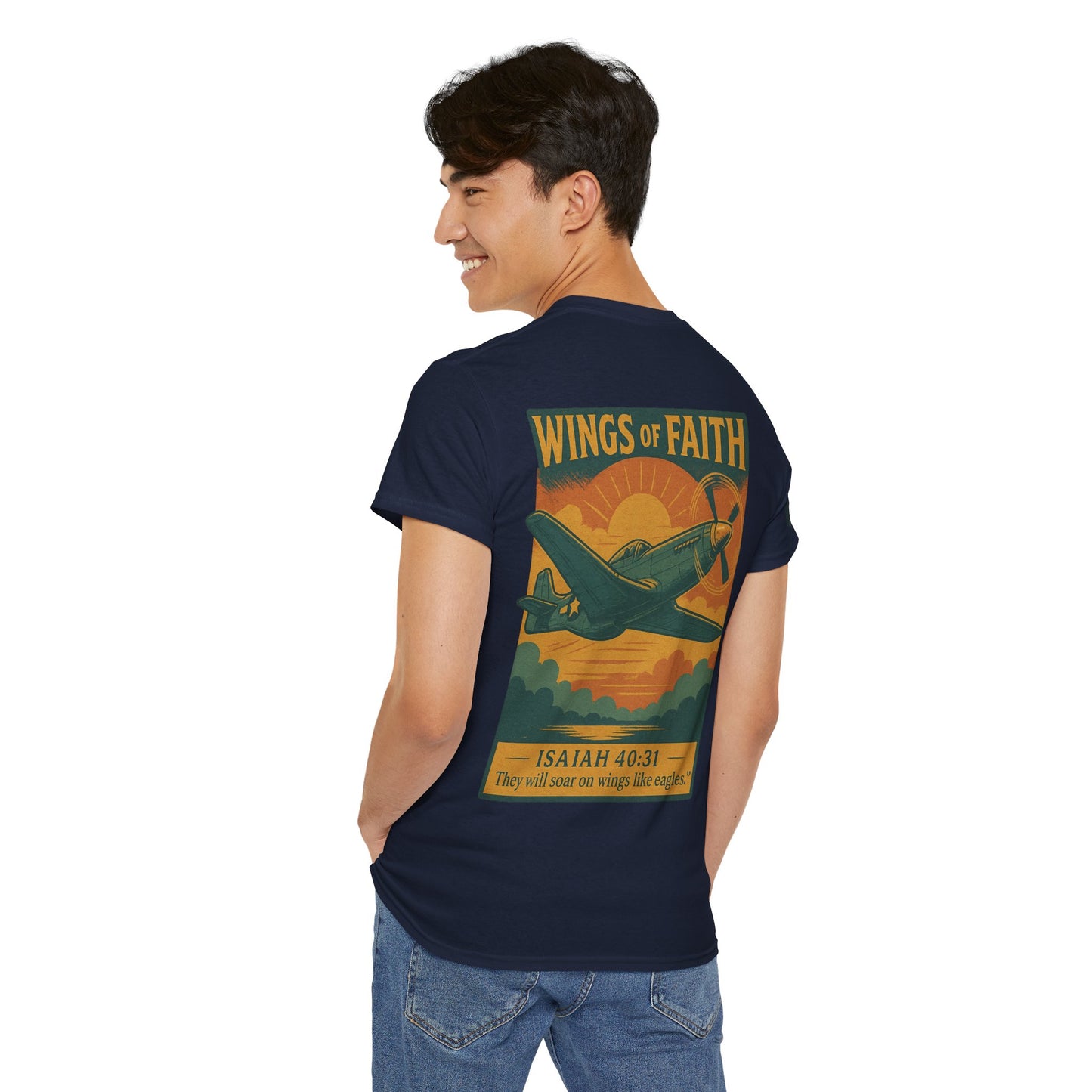 Wings of Faith Heavy Cotton Tee
