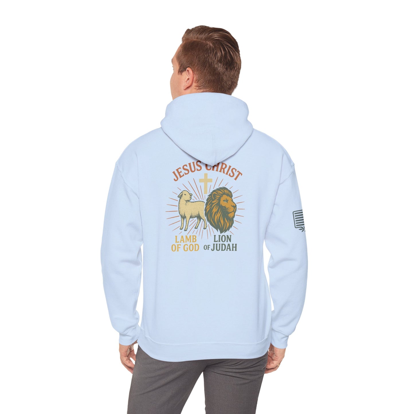 Lamb and Lion Hooded Sweatshirt