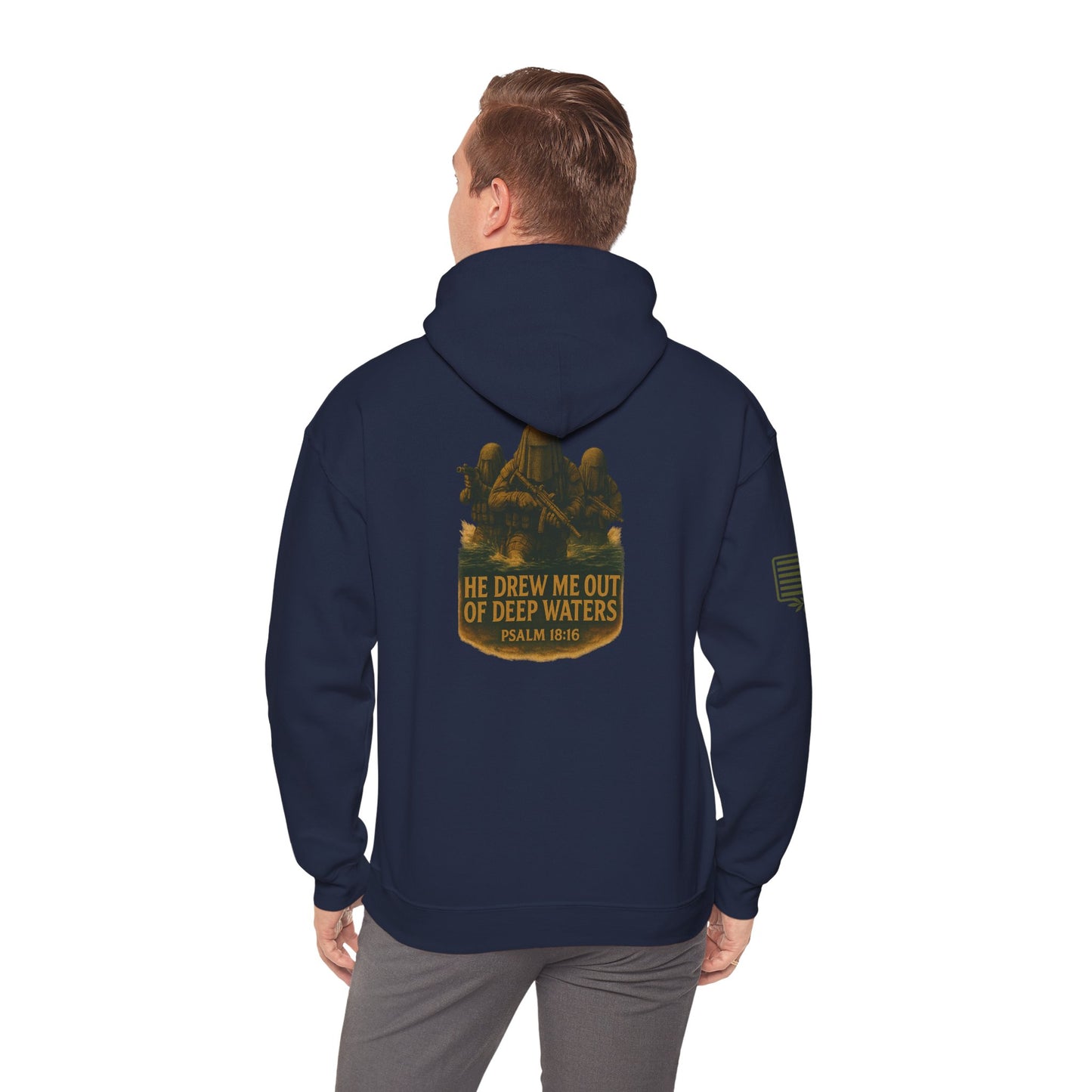Psalm 18:16 Hooded Sweatshirt