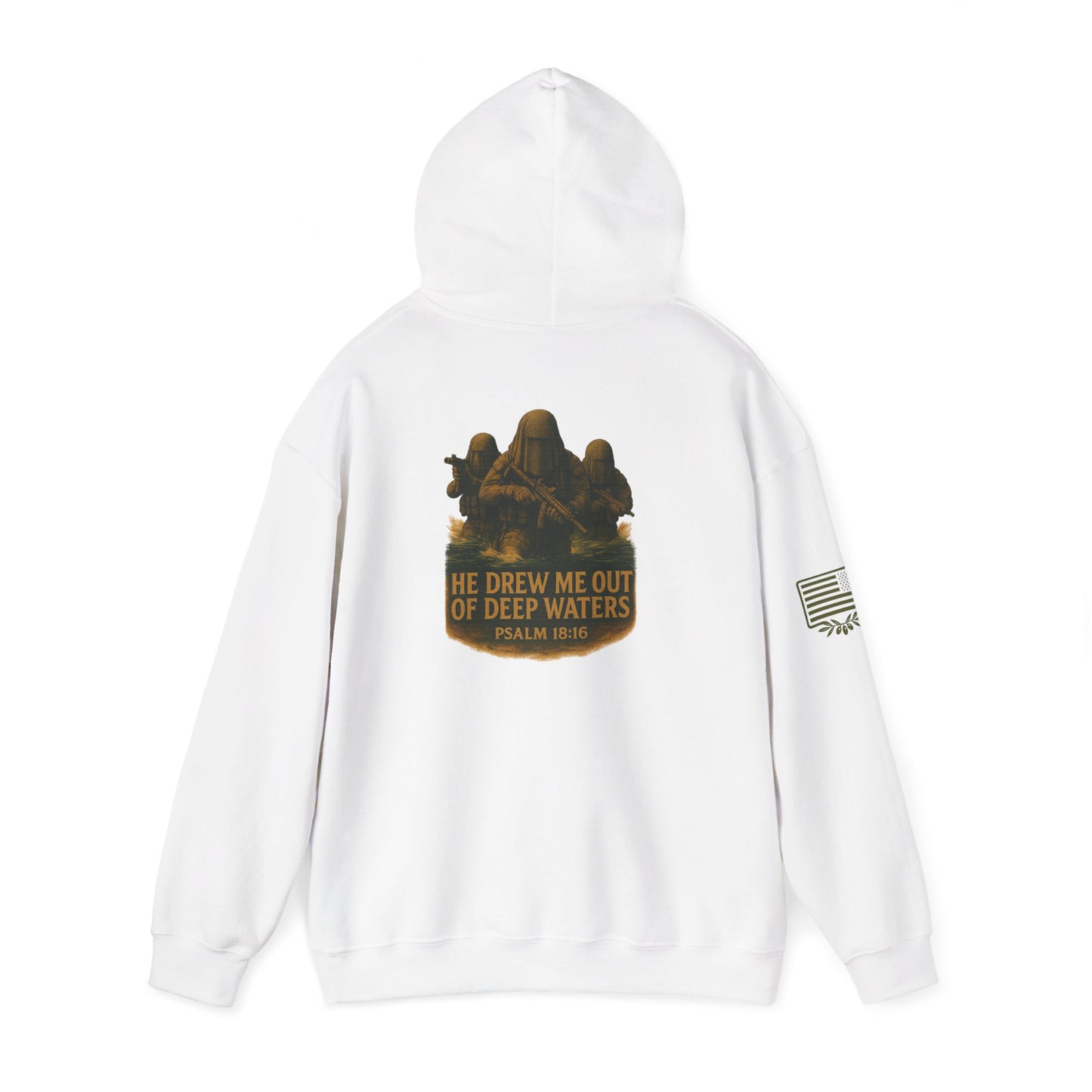 Psalm 18:16 Hooded Sweatshirt
