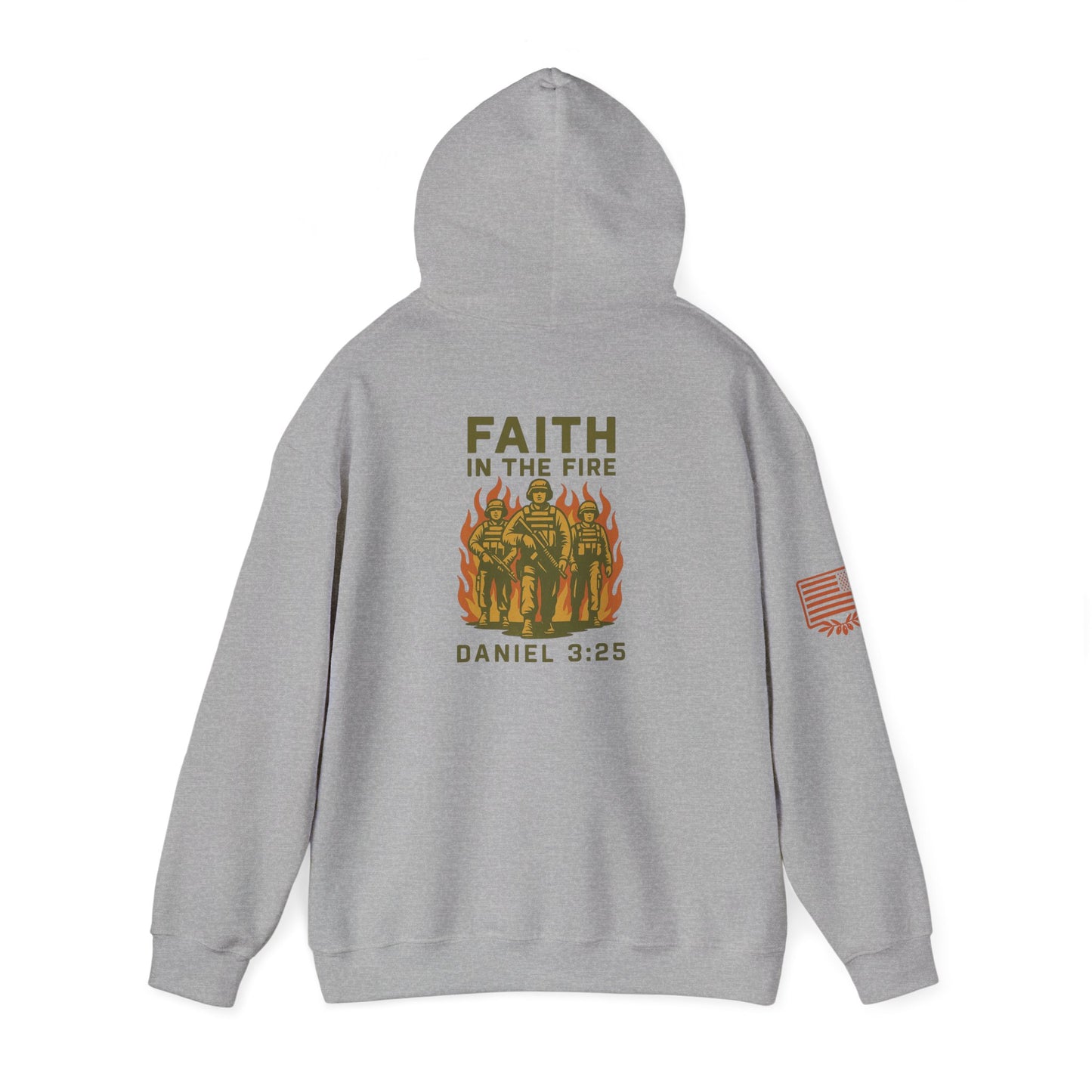 Faith In The Fire Heavy Hooded Sweatshirt
