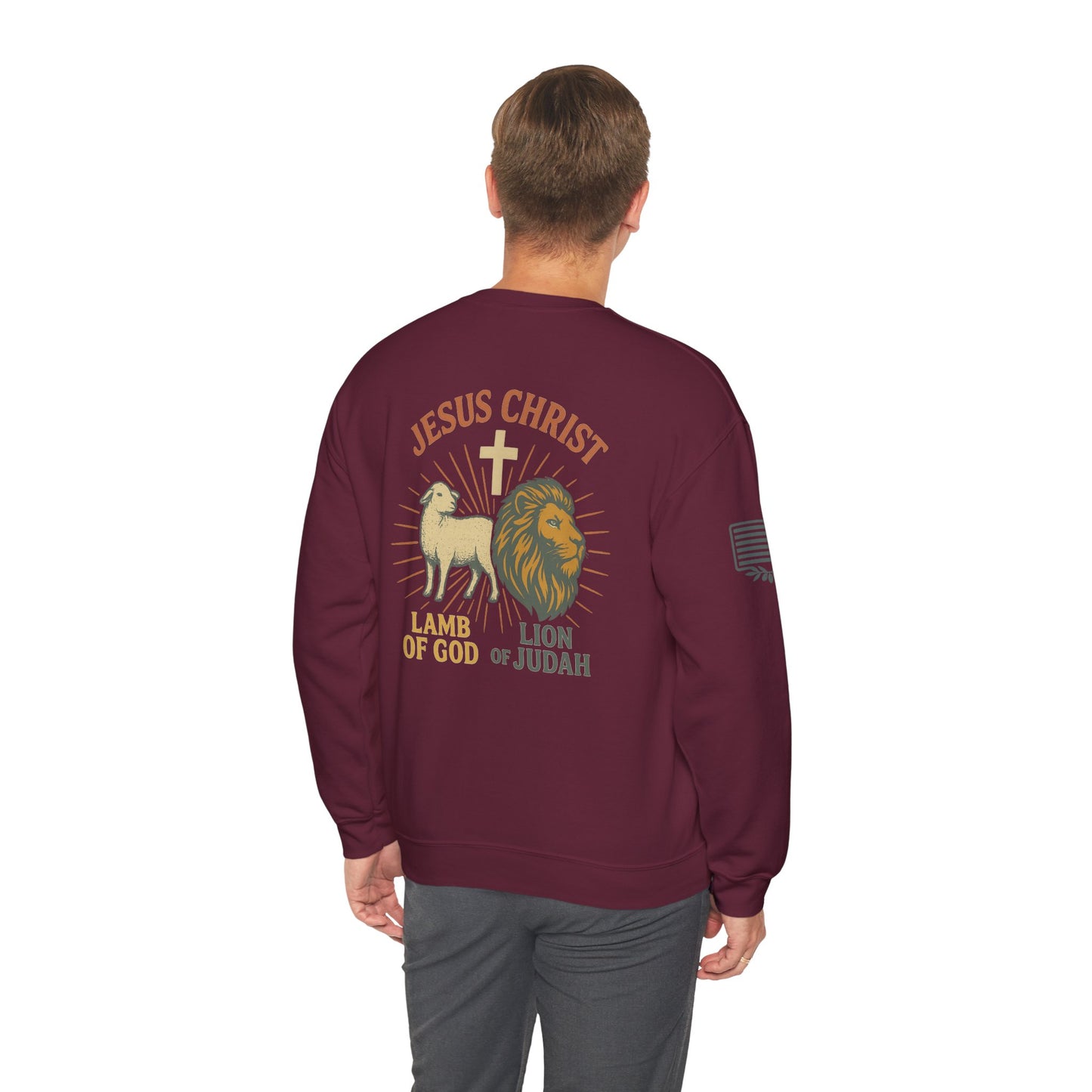 Lamb and Lion Crewneck Sweatshirt