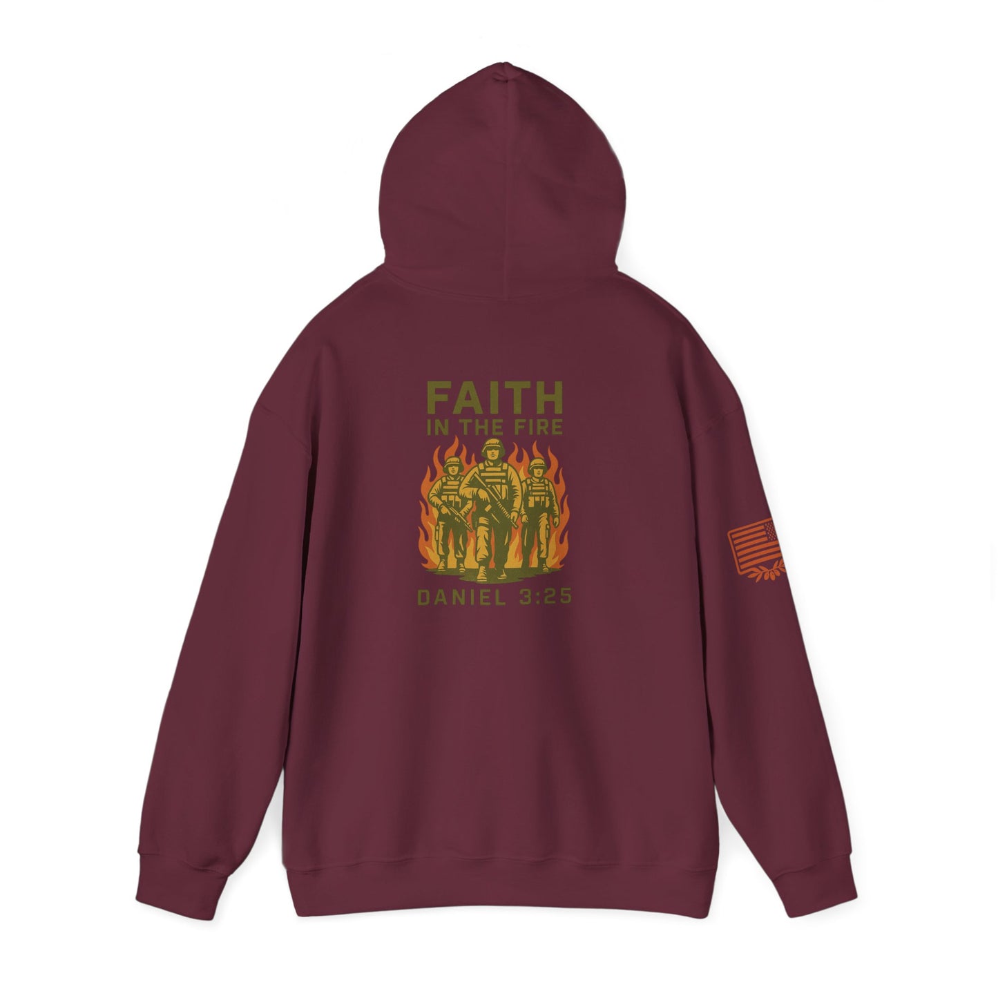 Faith In The Fire Heavy Hooded Sweatshirt