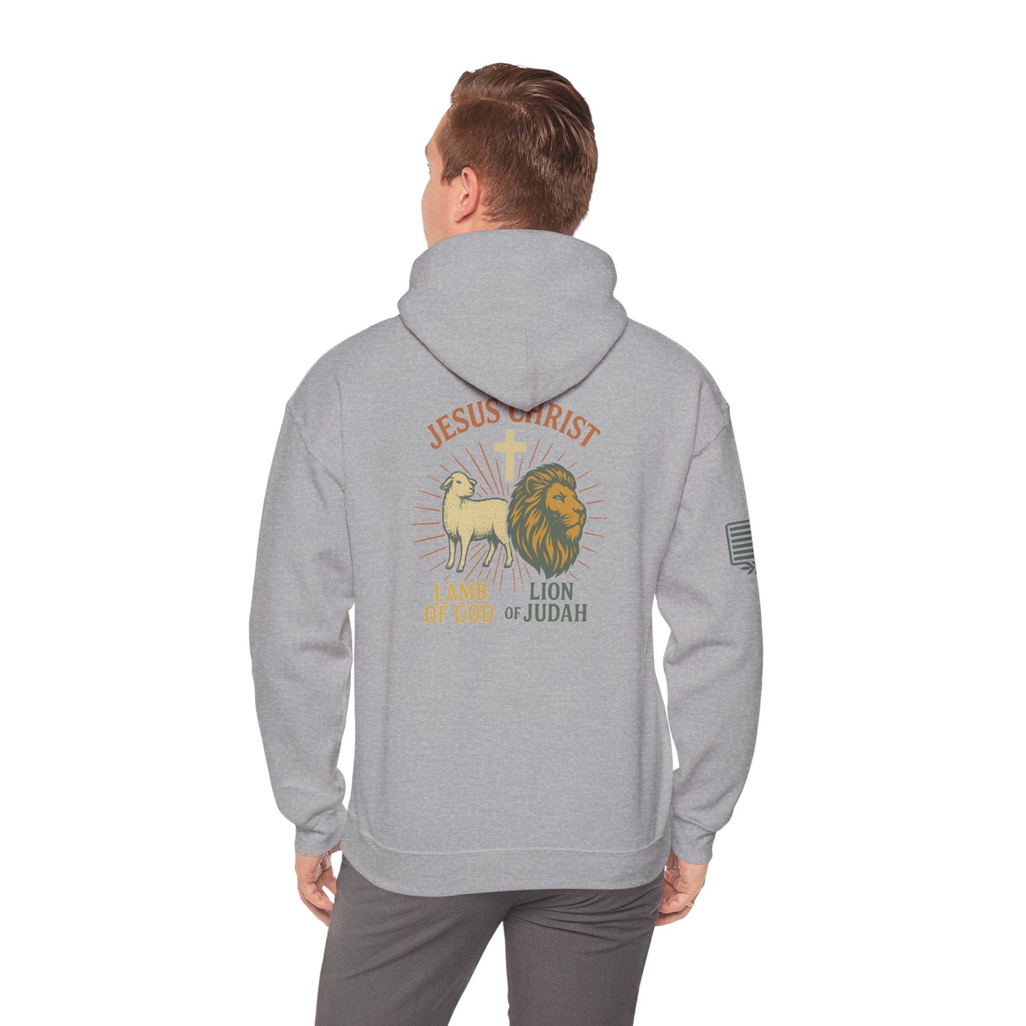 Lamb and Lion Hooded Sweatshirt