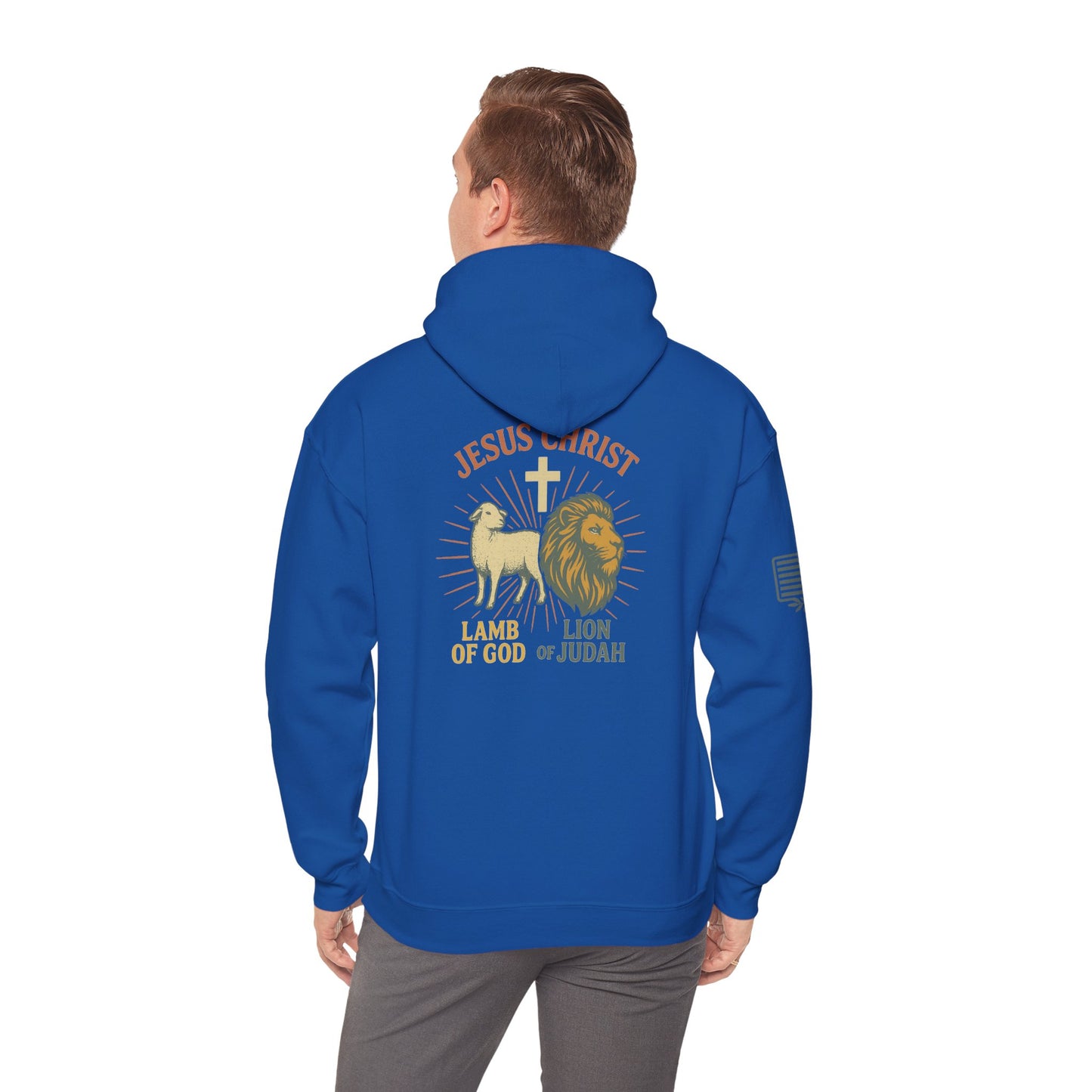 Lamb and Lion Hooded Sweatshirt