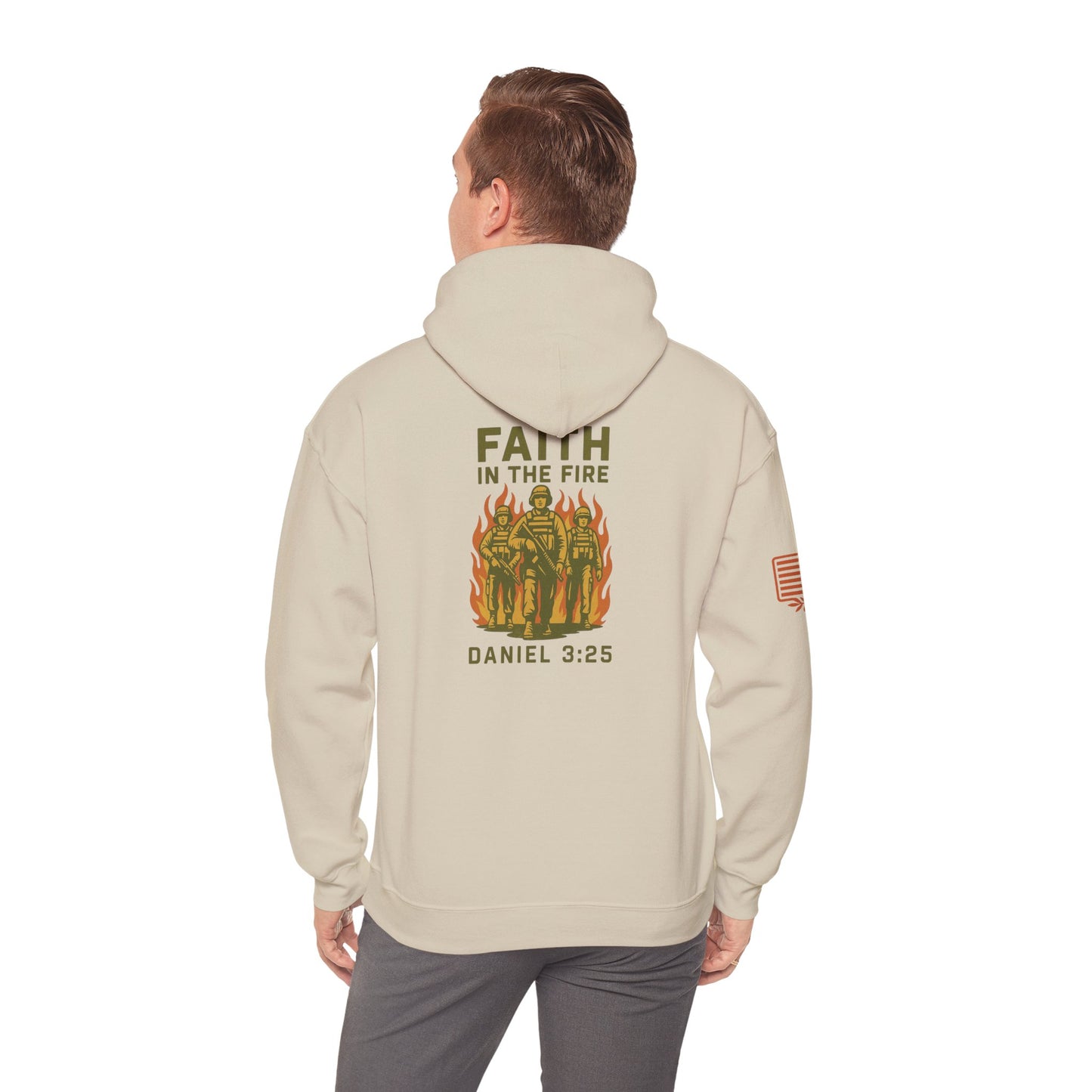 Faith In The Fire Heavy Hooded Sweatshirt