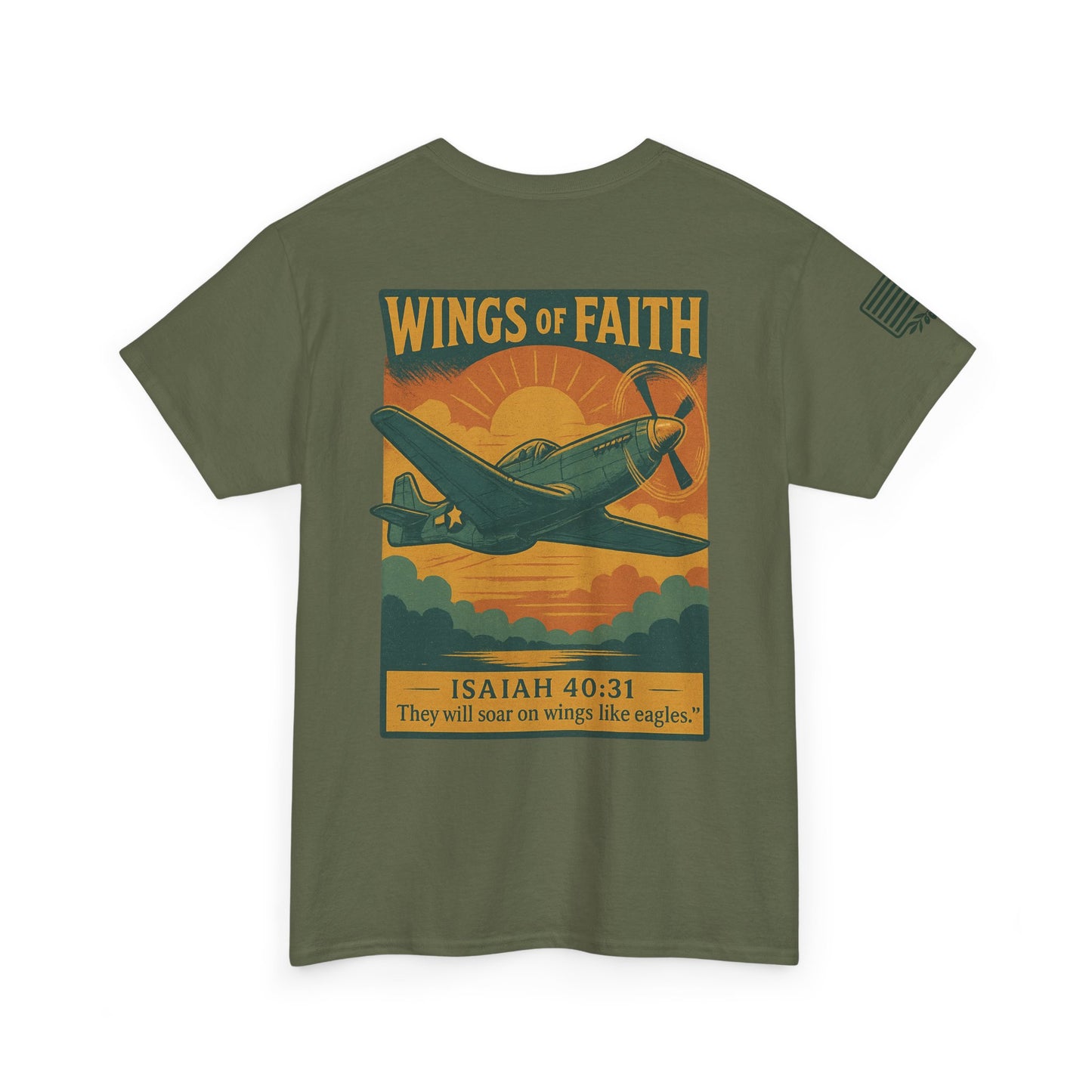 Wings of Faith Heavy Cotton Tee