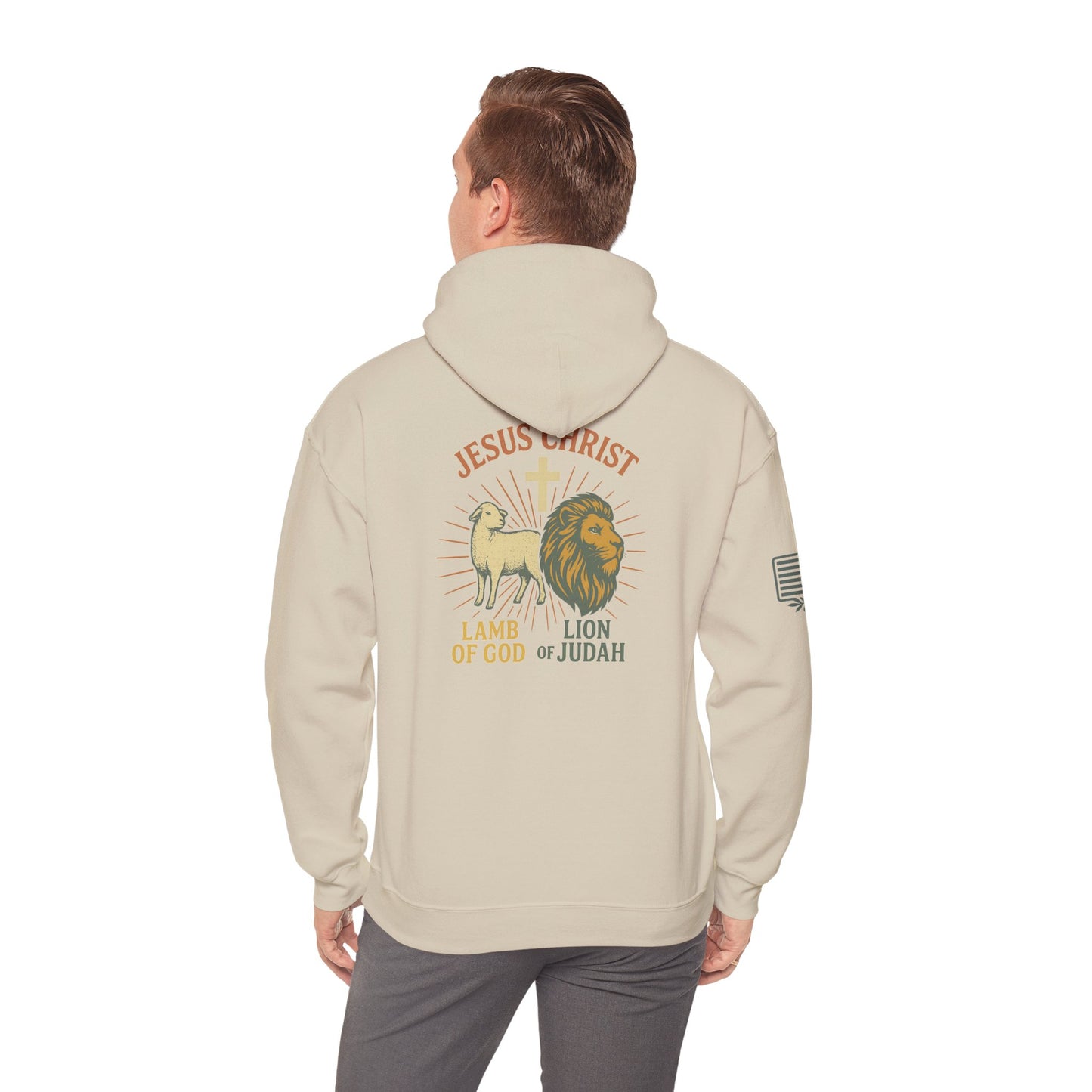 Lamb and Lion Hooded Sweatshirt