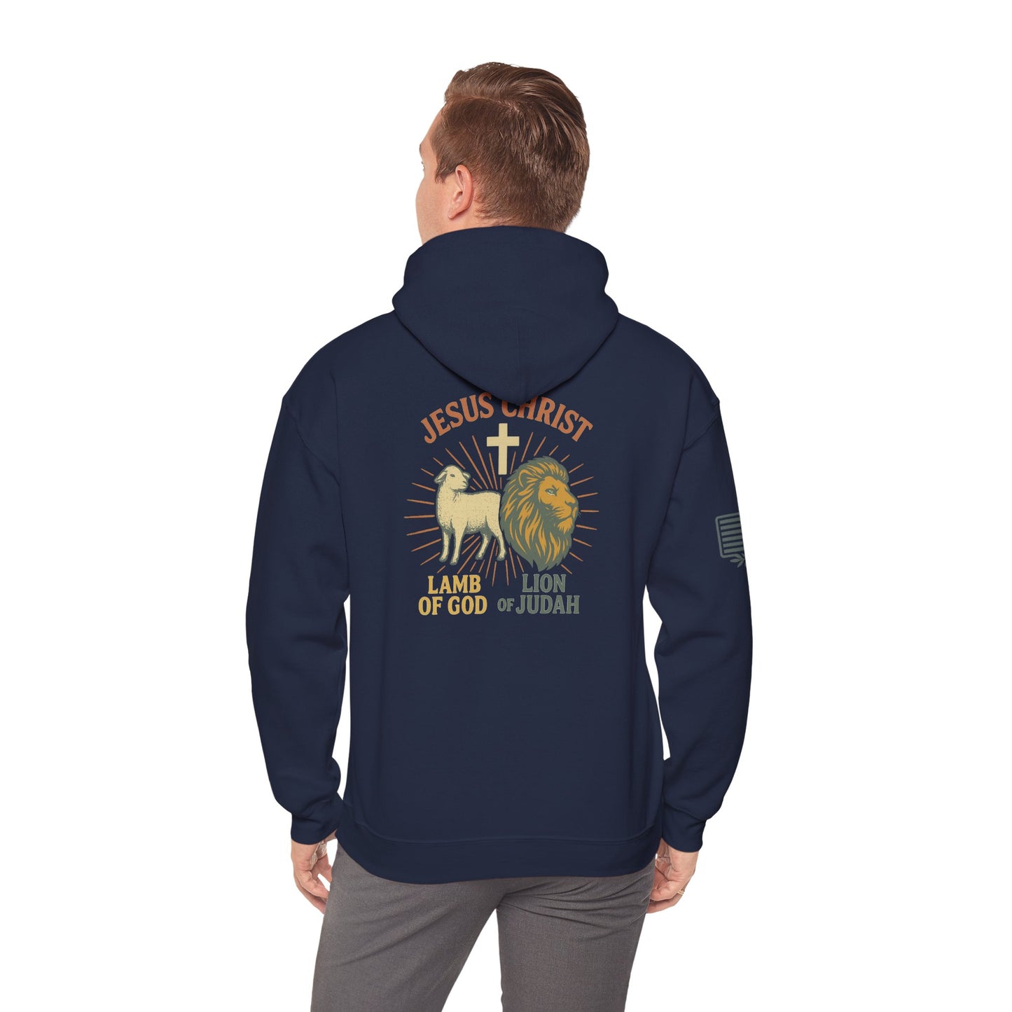 Lamb and Lion Hooded Sweatshirt