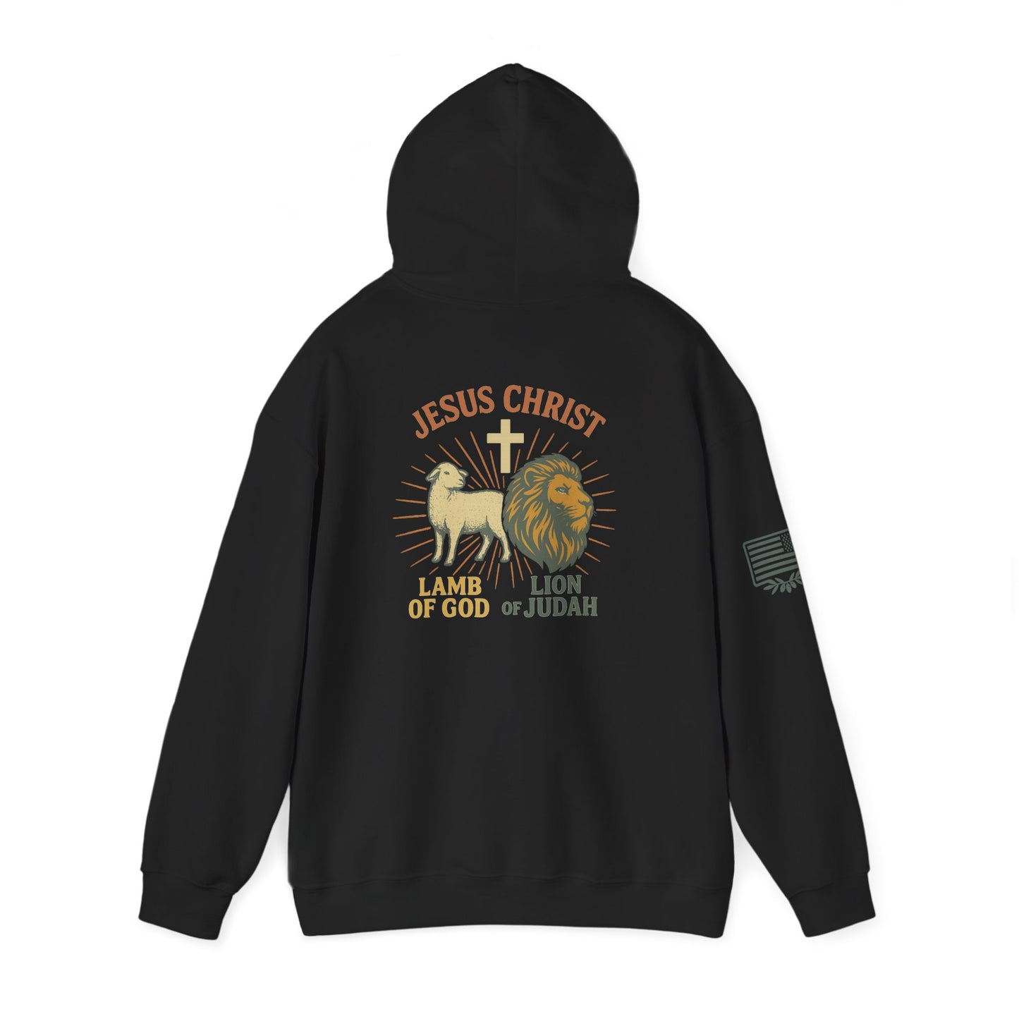 Lamb and Lion Hooded Sweatshirt
