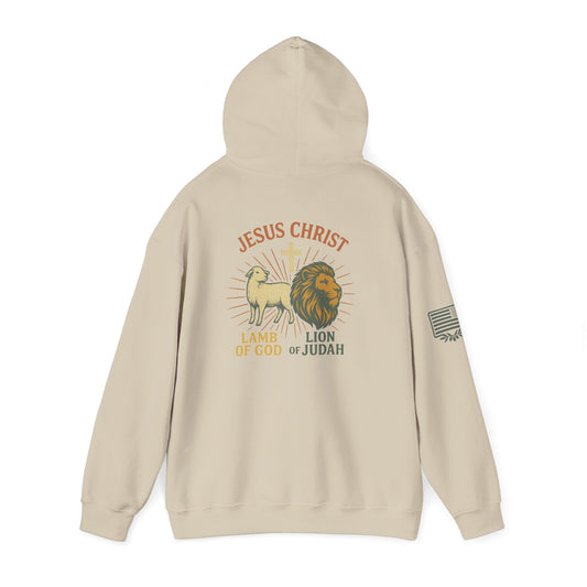 Lamb and Lion Hooded Sweatshirt