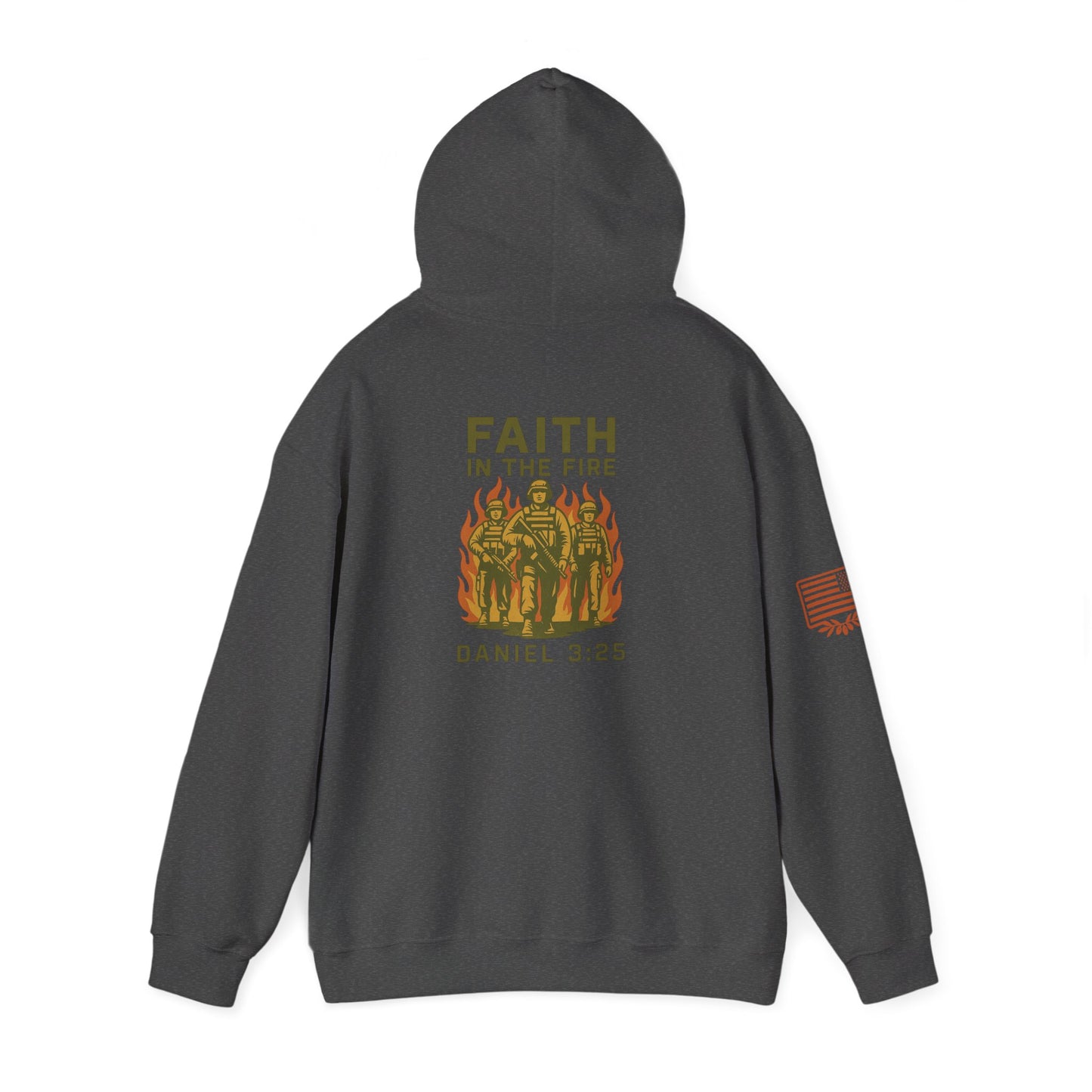 Faith In The Fire Heavy Hooded Sweatshirt