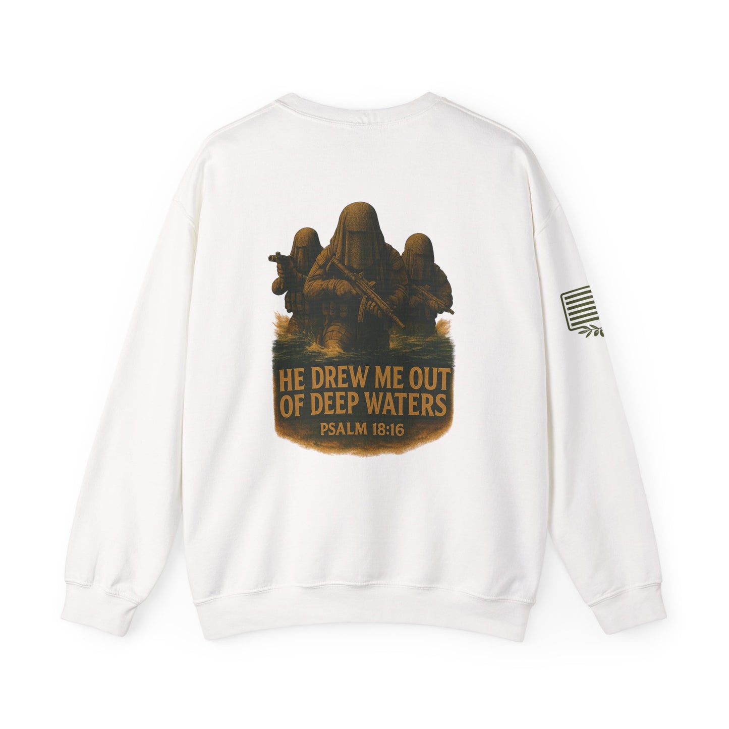 Psalm 18:16 Crewneck Sweatshirt