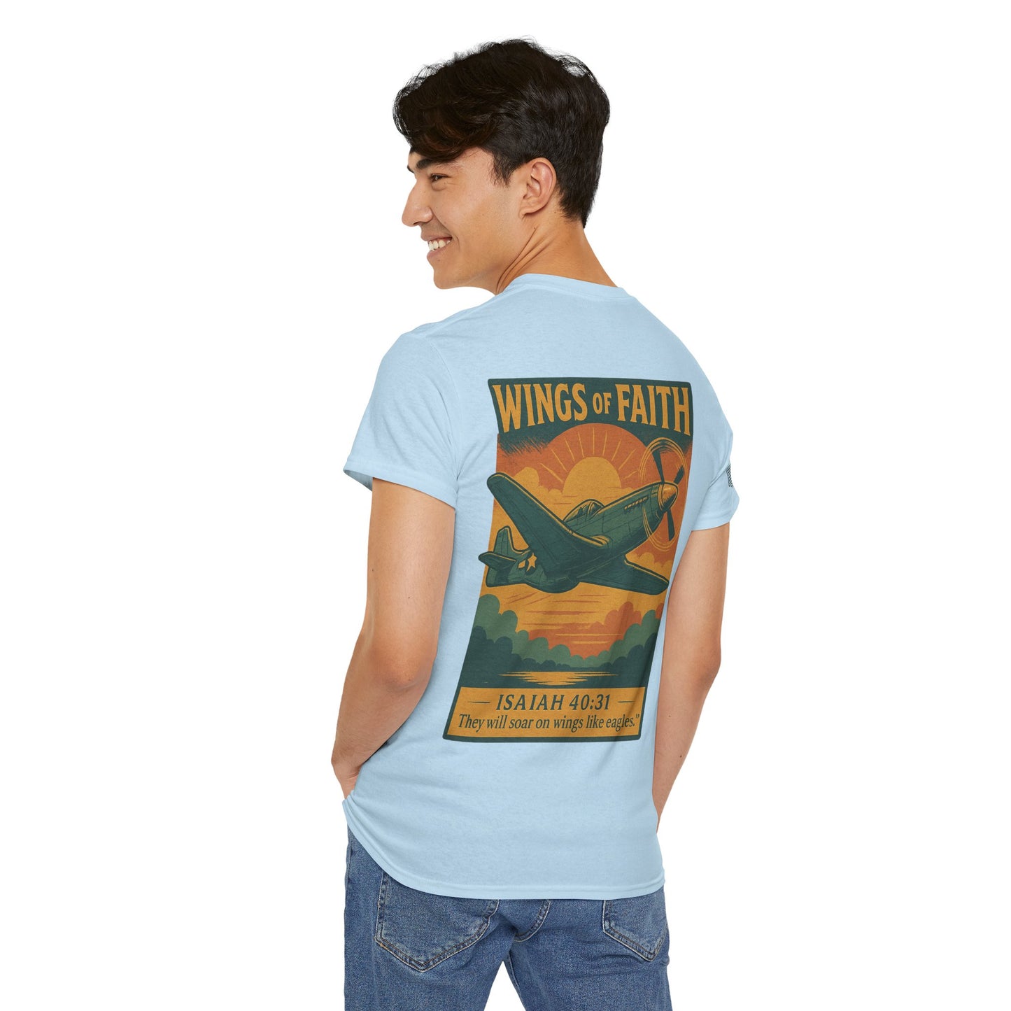 Wings of Faith Heavy Cotton Tee