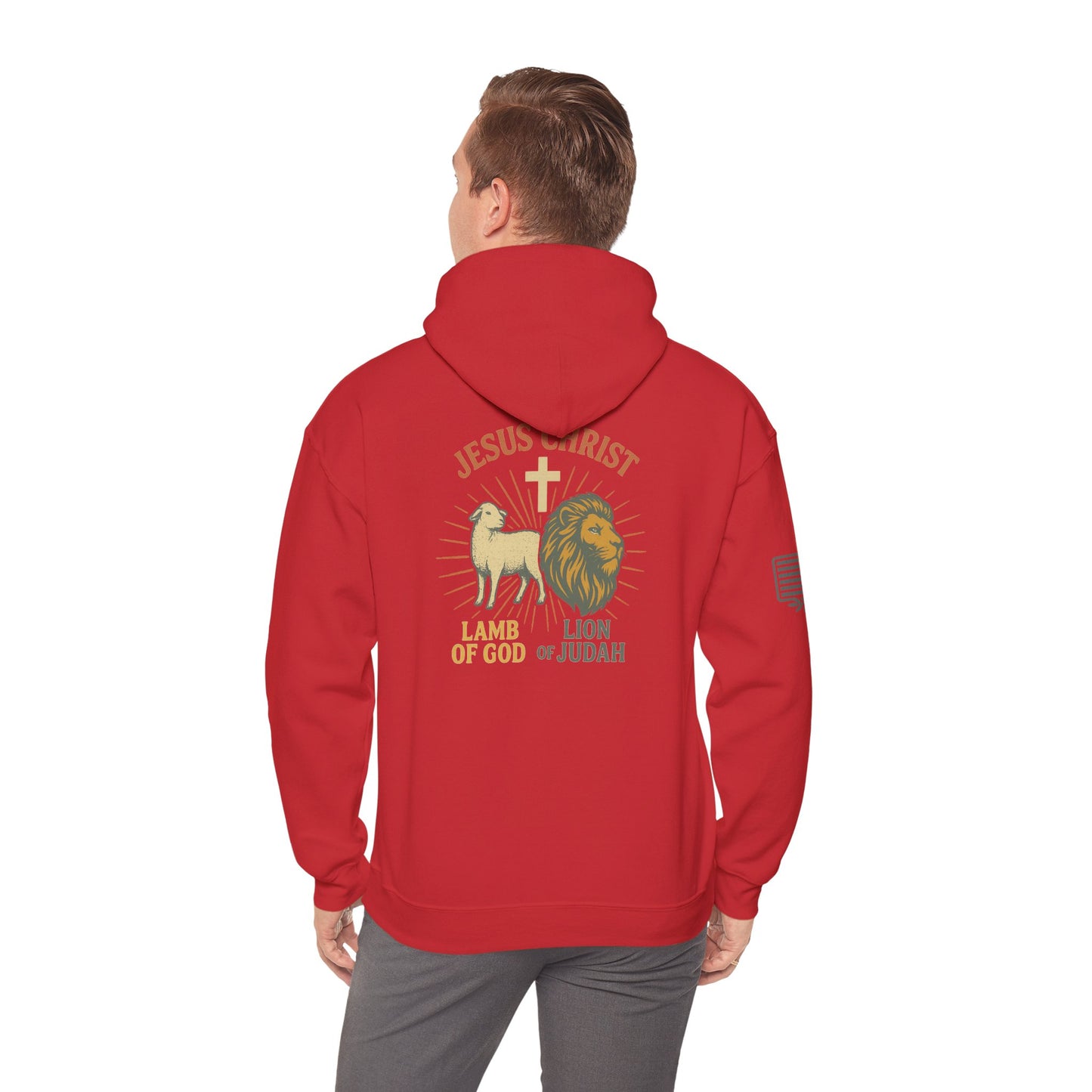 Lamb and Lion Hooded Sweatshirt