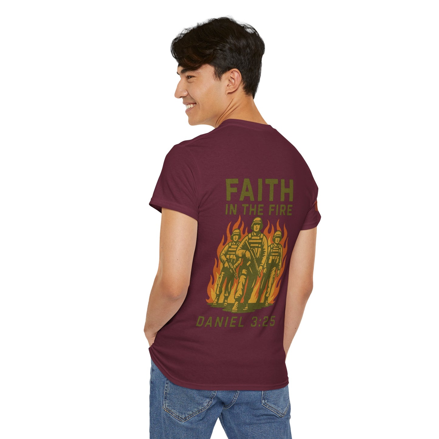 Faith In The Fire Heavy Cotton Tee