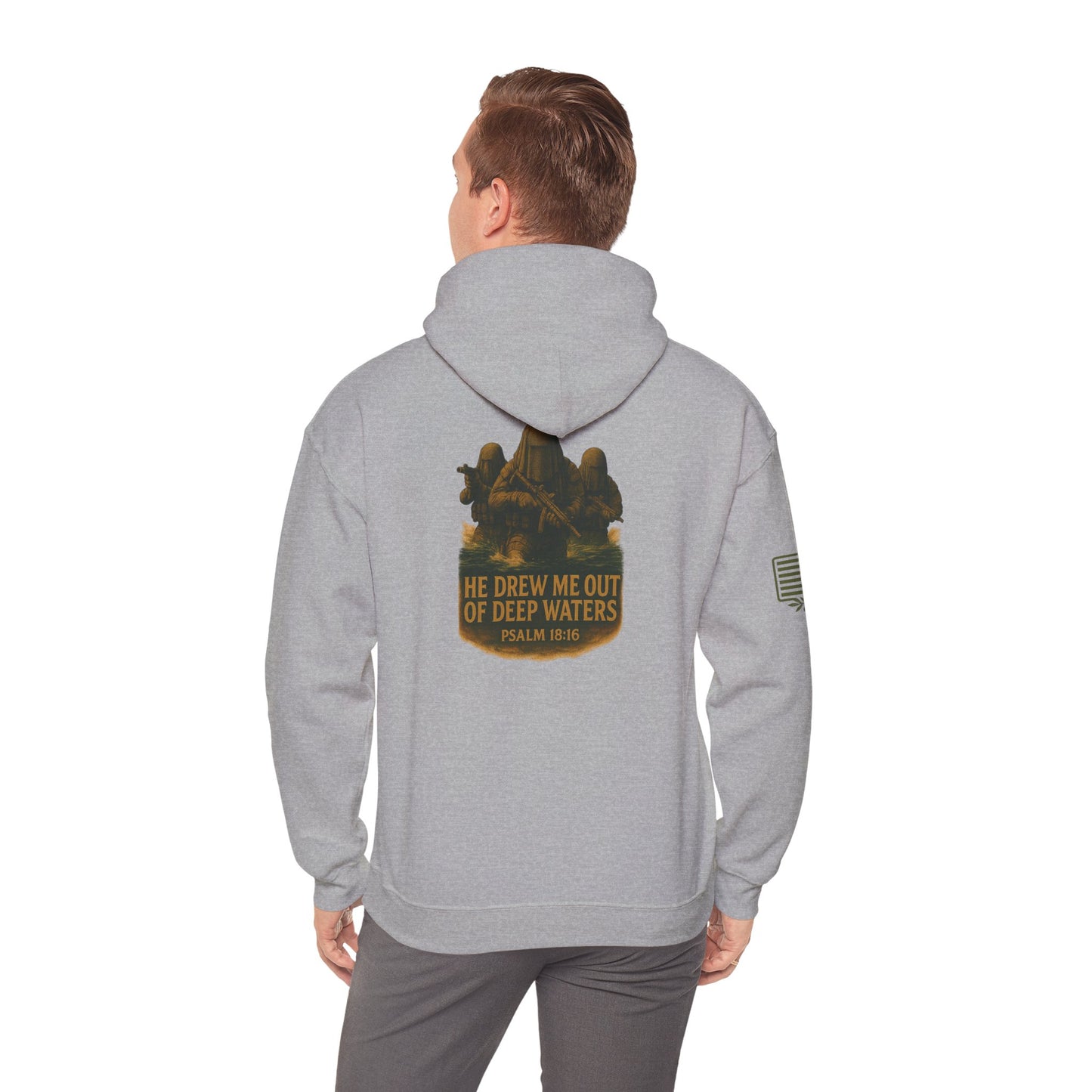 Psalm 18:16 Hooded Sweatshirt