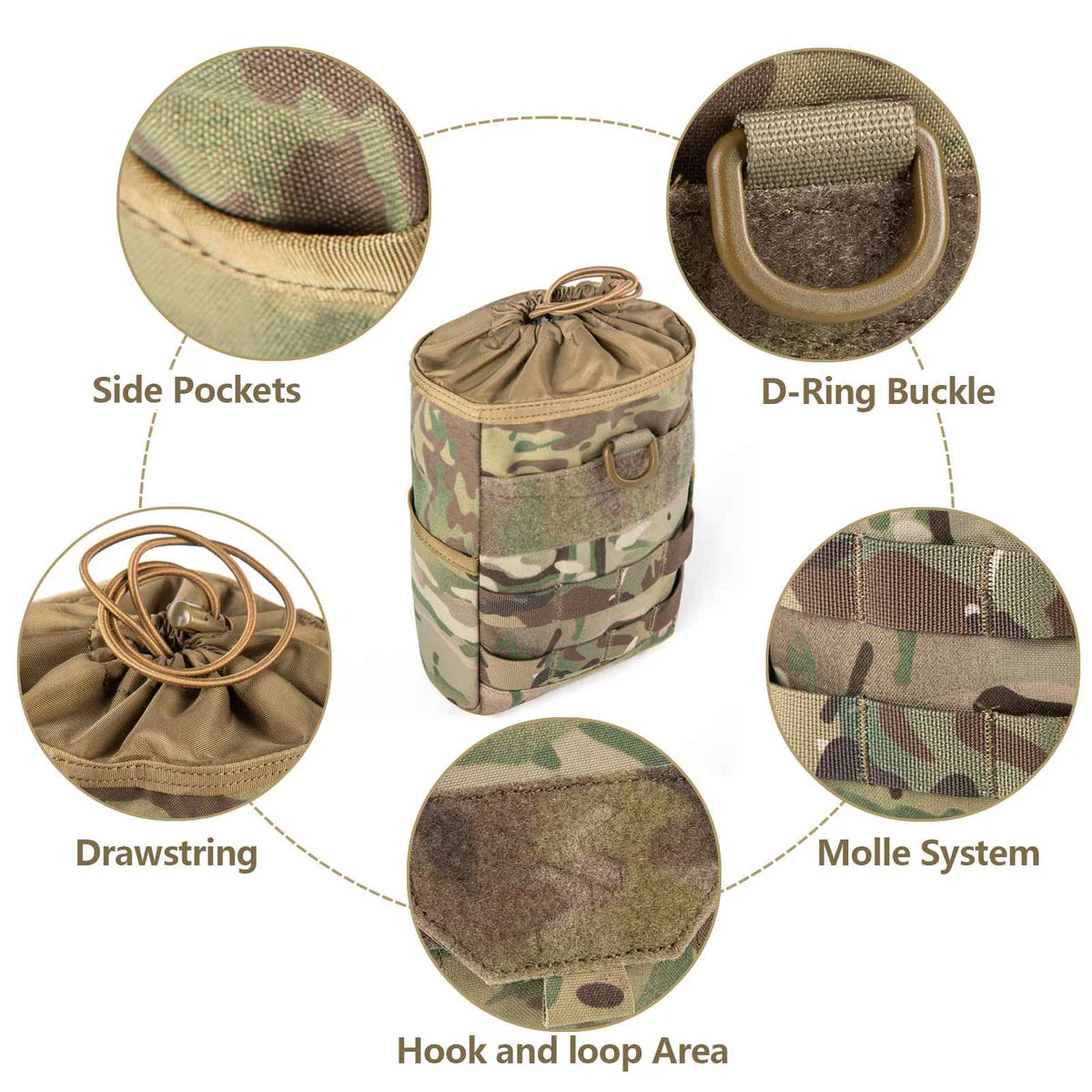 VOTAGOO Tactical Dump Molle Storage Pouch