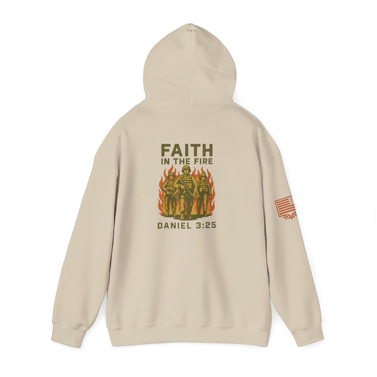 Faith In The Fire Heavy Hooded Sweatshirt