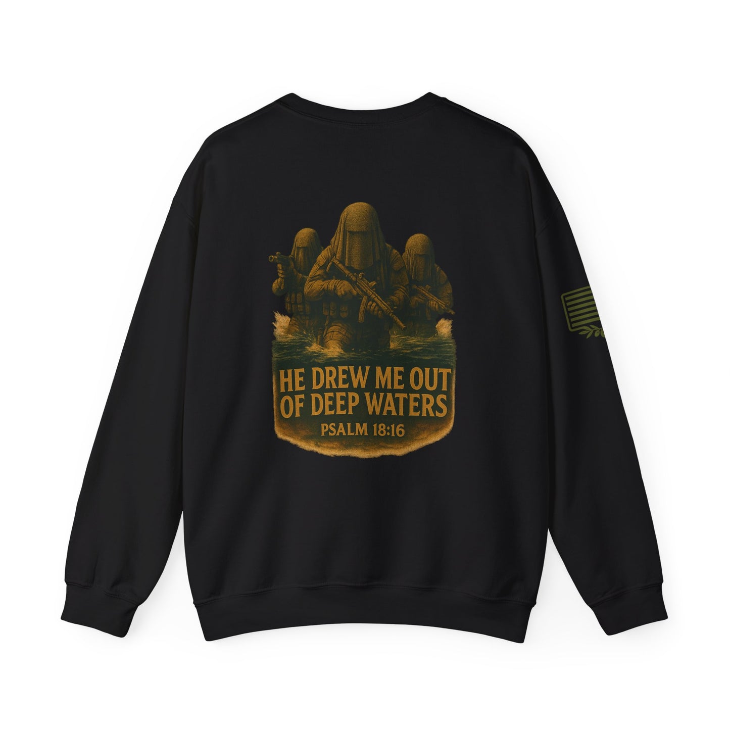 Psalm 18:16 Crewneck Sweatshirt