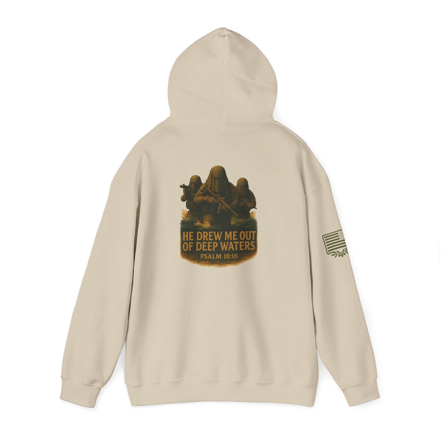 Psalm 18:16 Hooded Sweatshirt