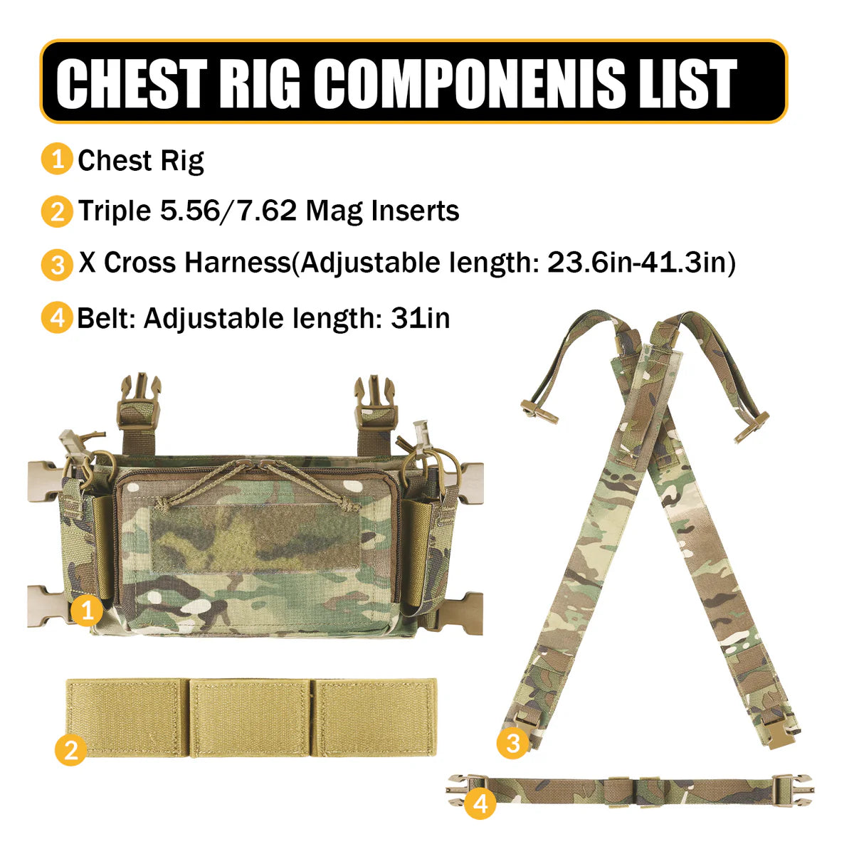 VOTAGOO D3CRM Tactical Chest Rig