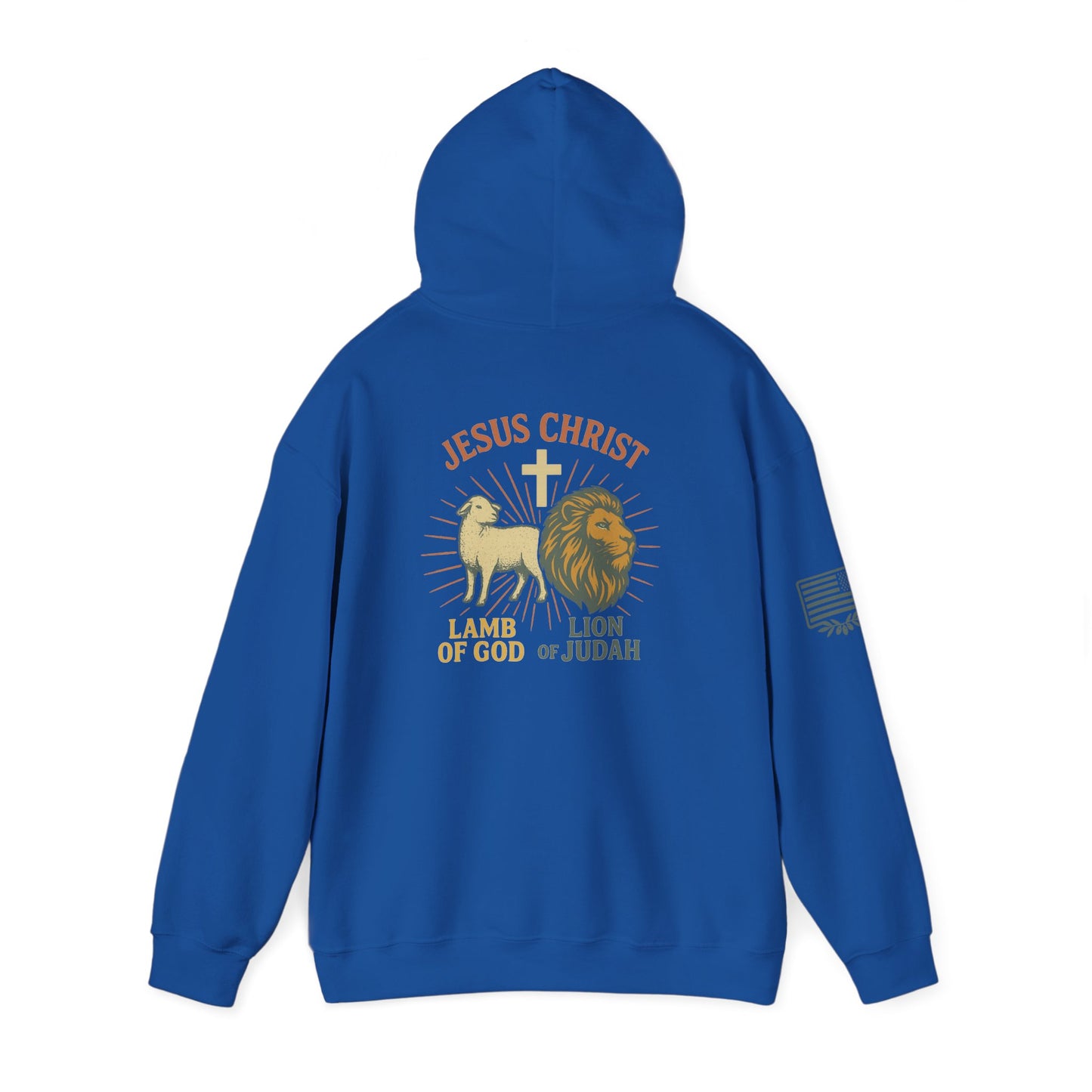 Lamb and Lion Hooded Sweatshirt