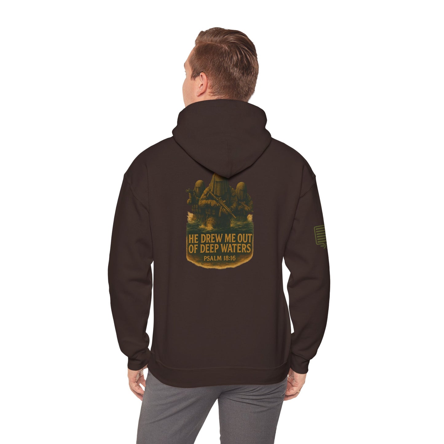 Psalm 18:16 Hooded Sweatshirt