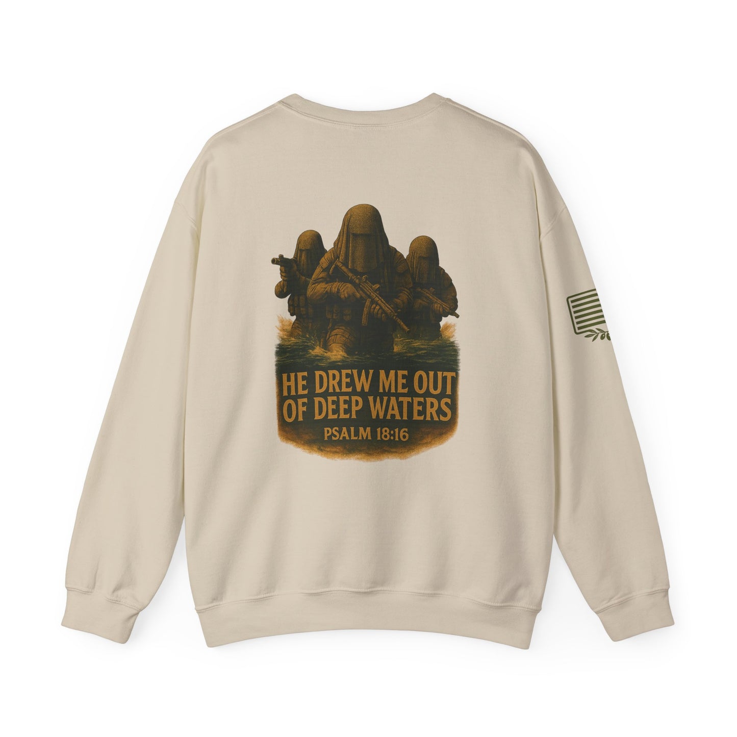 Psalm 18:16 Crewneck Sweatshirt