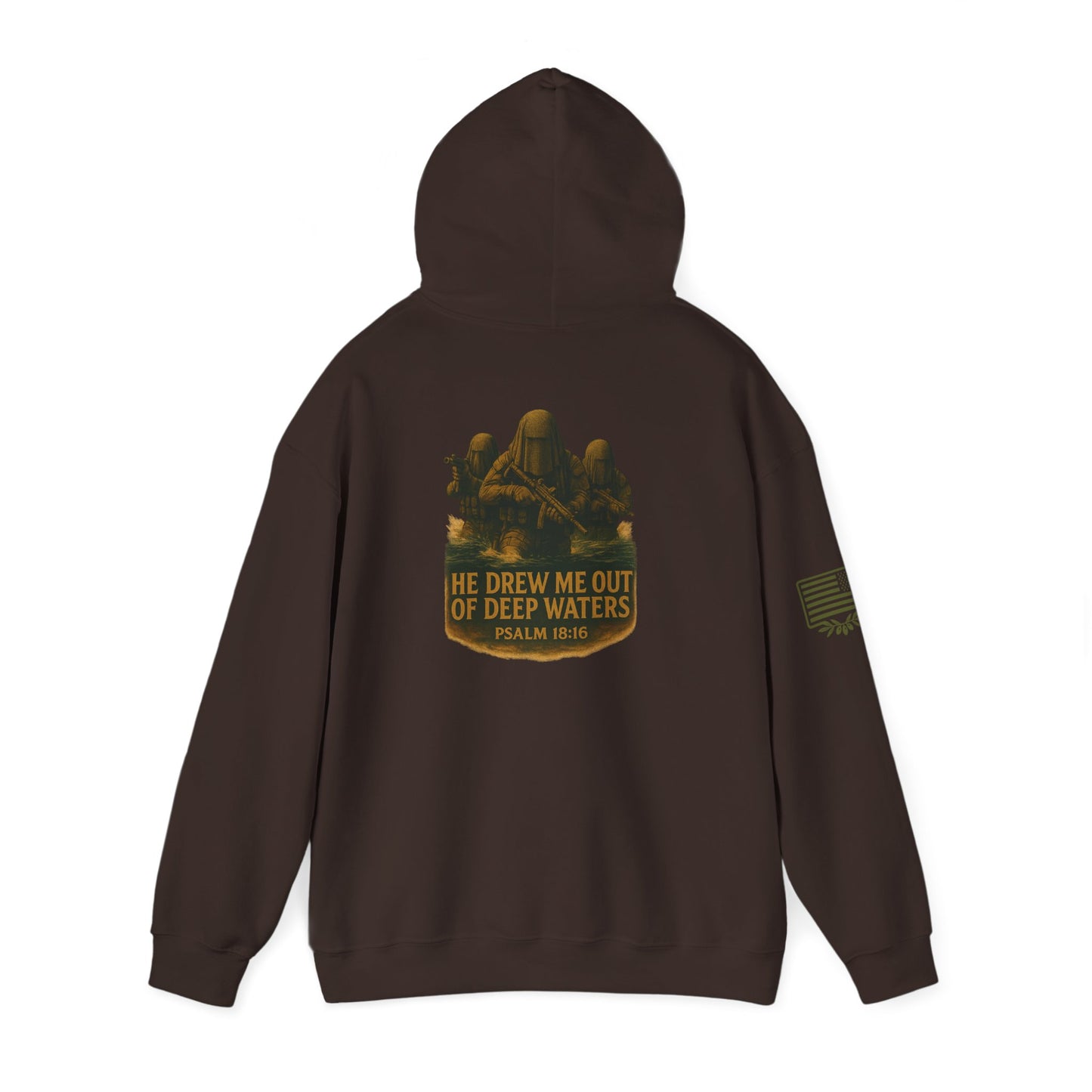 Psalm 18:16 Hooded Sweatshirt