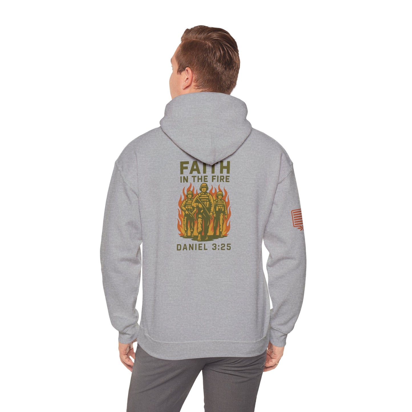 Faith In The Fire Heavy Hooded Sweatshirt