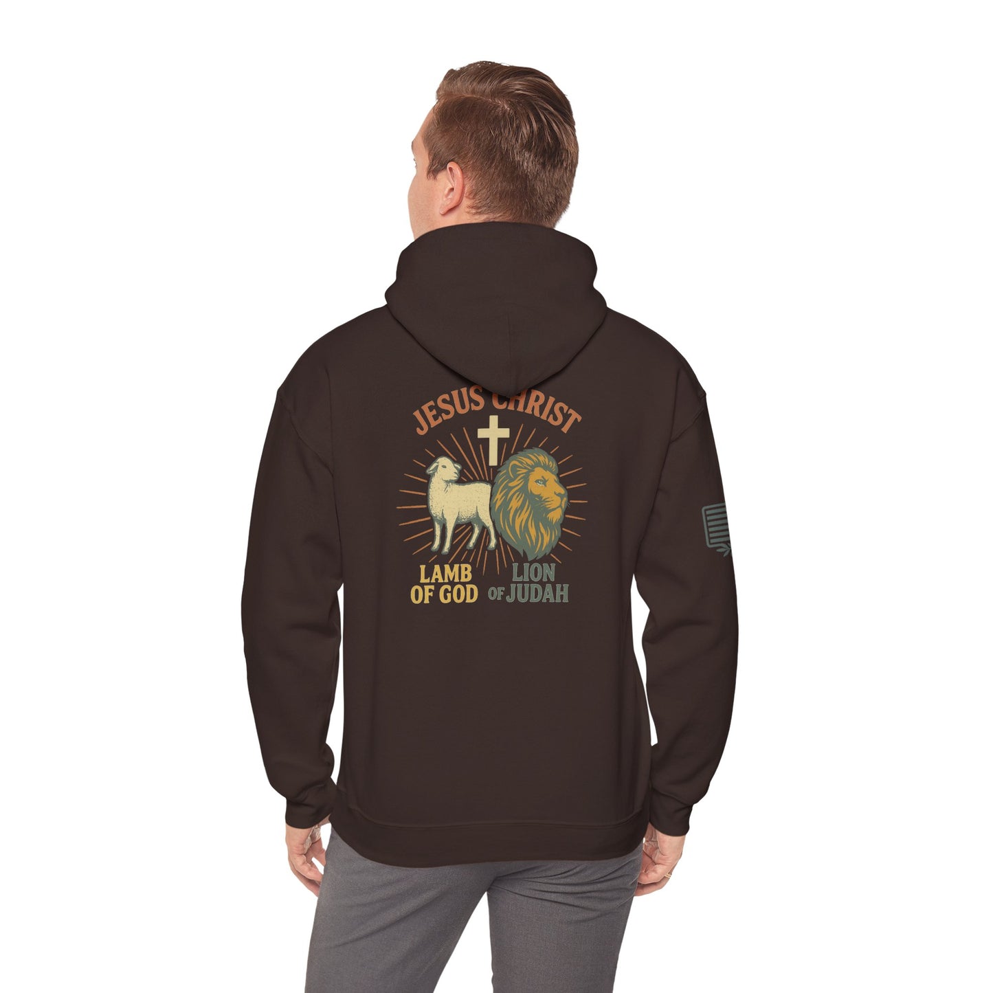 Lamb and Lion Hooded Sweatshirt