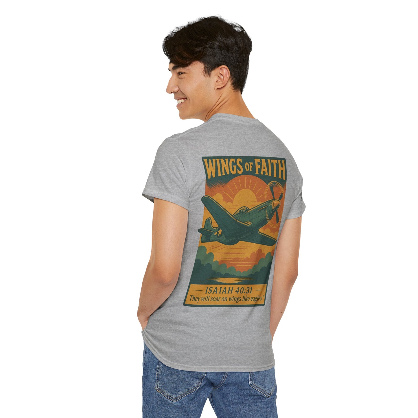 Wings of Faith Heavy Cotton Tee