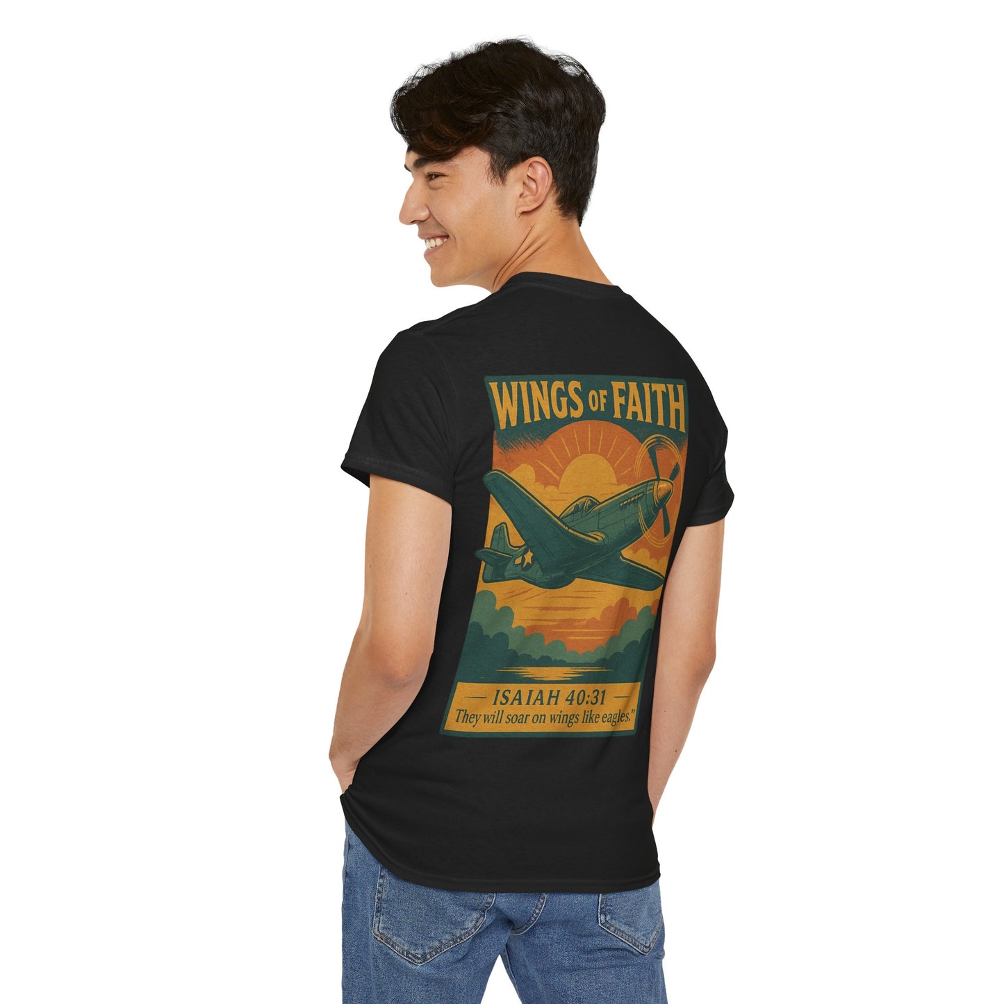 Wings of Faith Heavy Cotton Tee