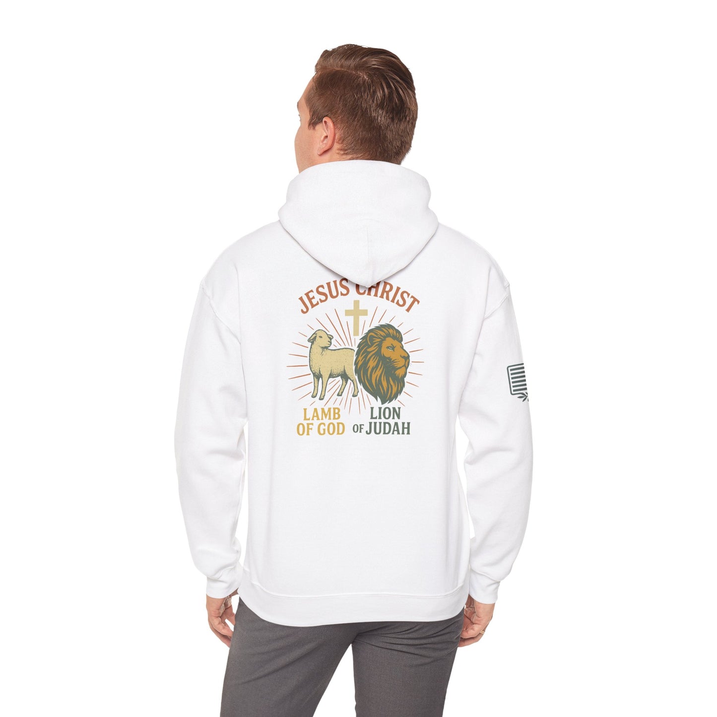 Lamb and Lion Hooded Sweatshirt