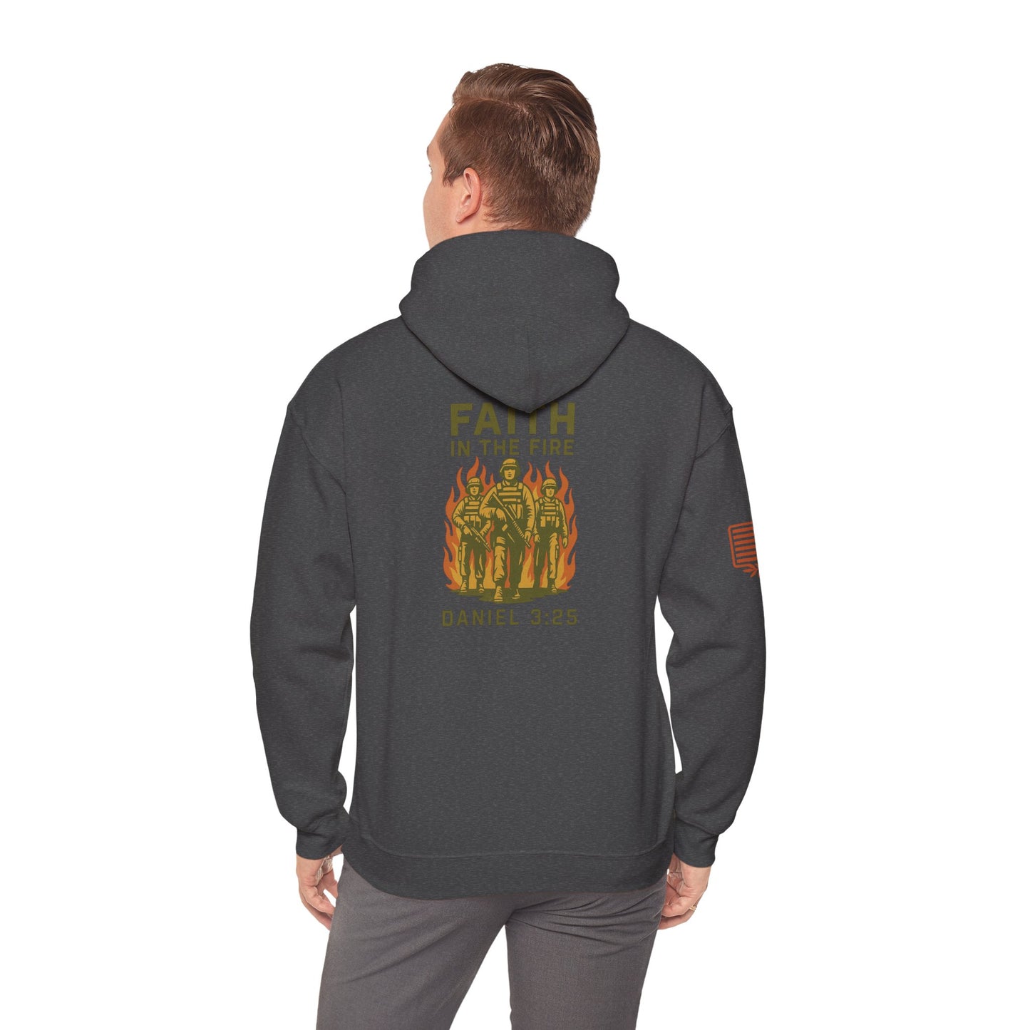 Faith In The Fire Heavy Hooded Sweatshirt