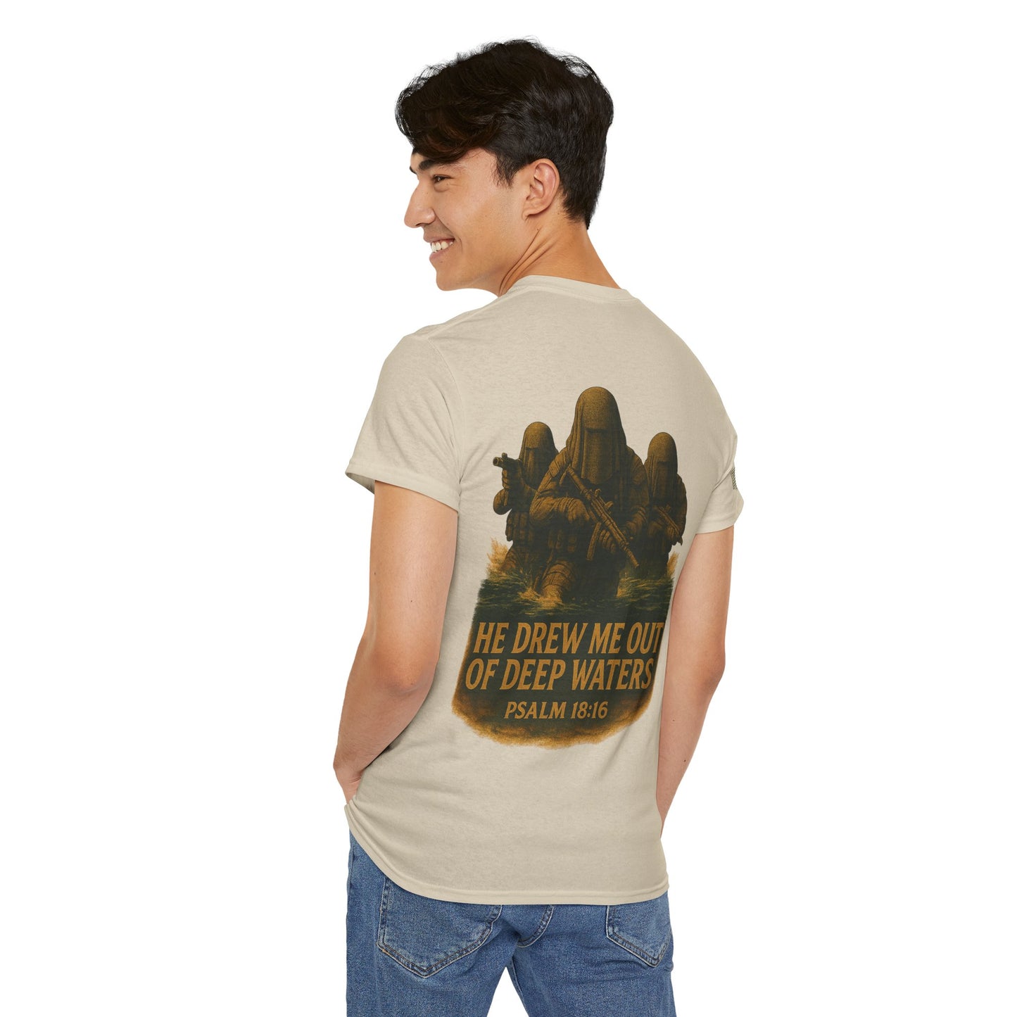 Psalm 18:16 Heavy Cotton Tee