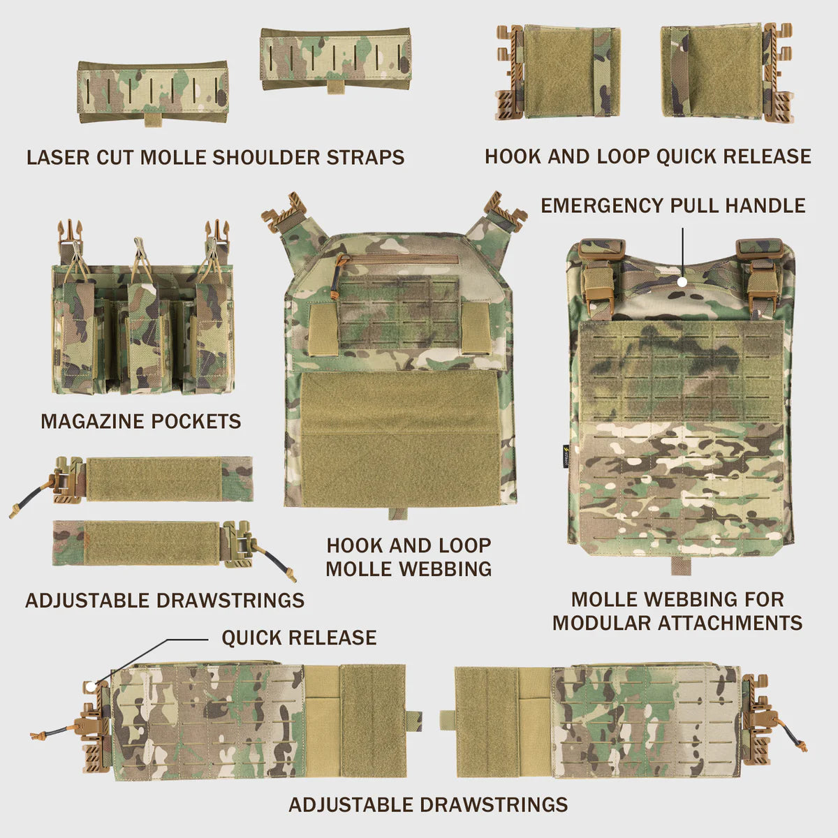 VOTAGOO Tactical Military Vest