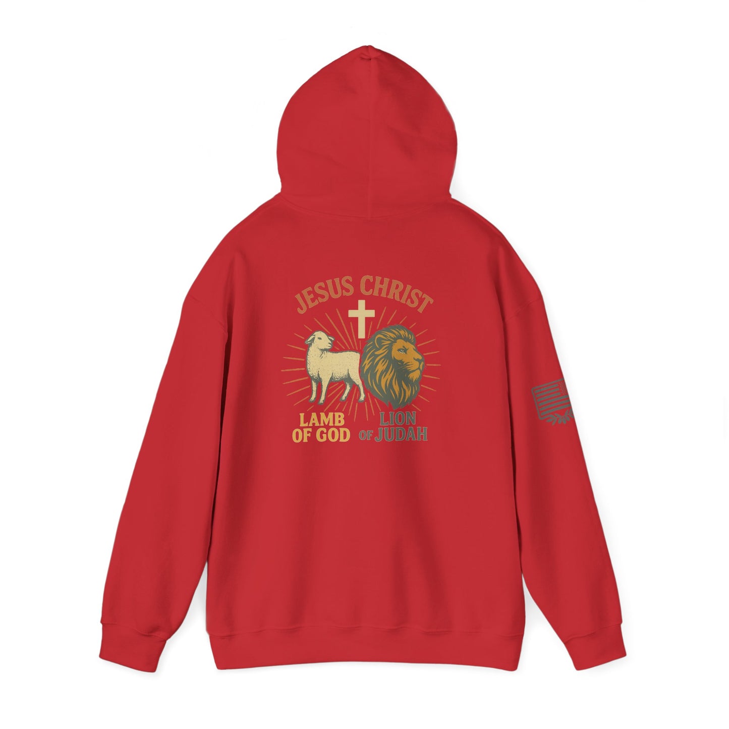 Lamb and Lion Hooded Sweatshirt