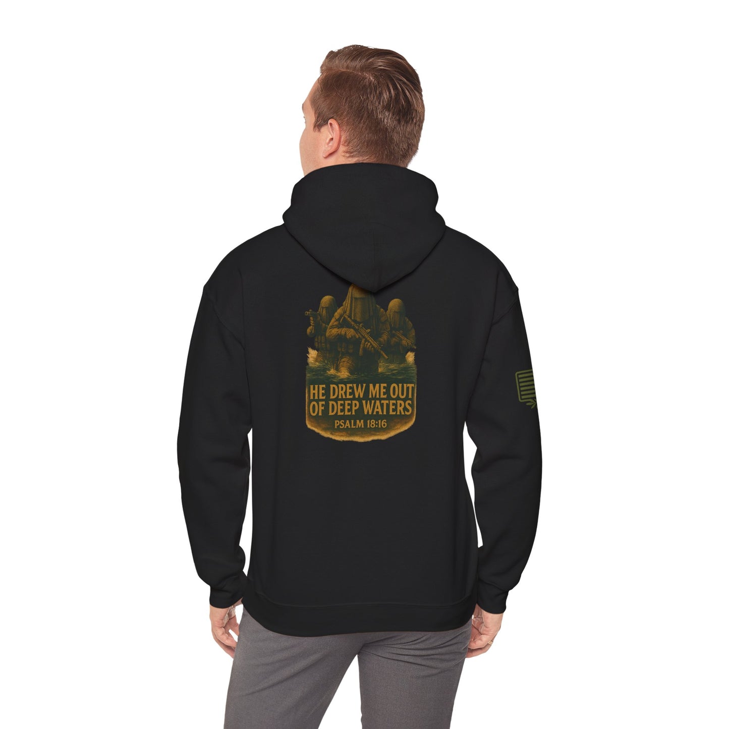 Psalm 18:16 Hooded Sweatshirt
