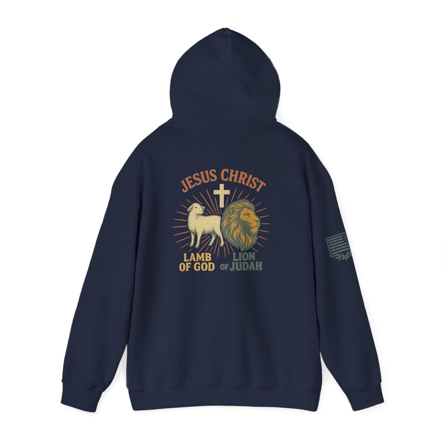 Lamb and Lion Hooded Sweatshirt