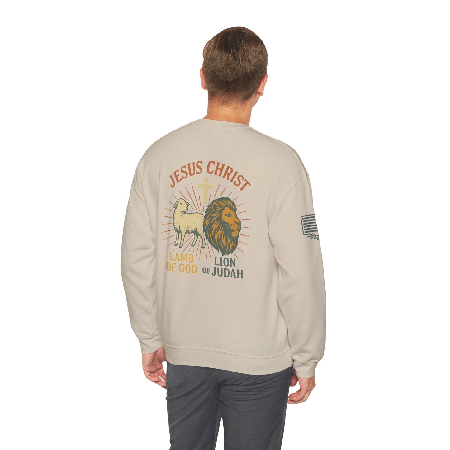 Lamb and Lion Crewneck Sweatshirt