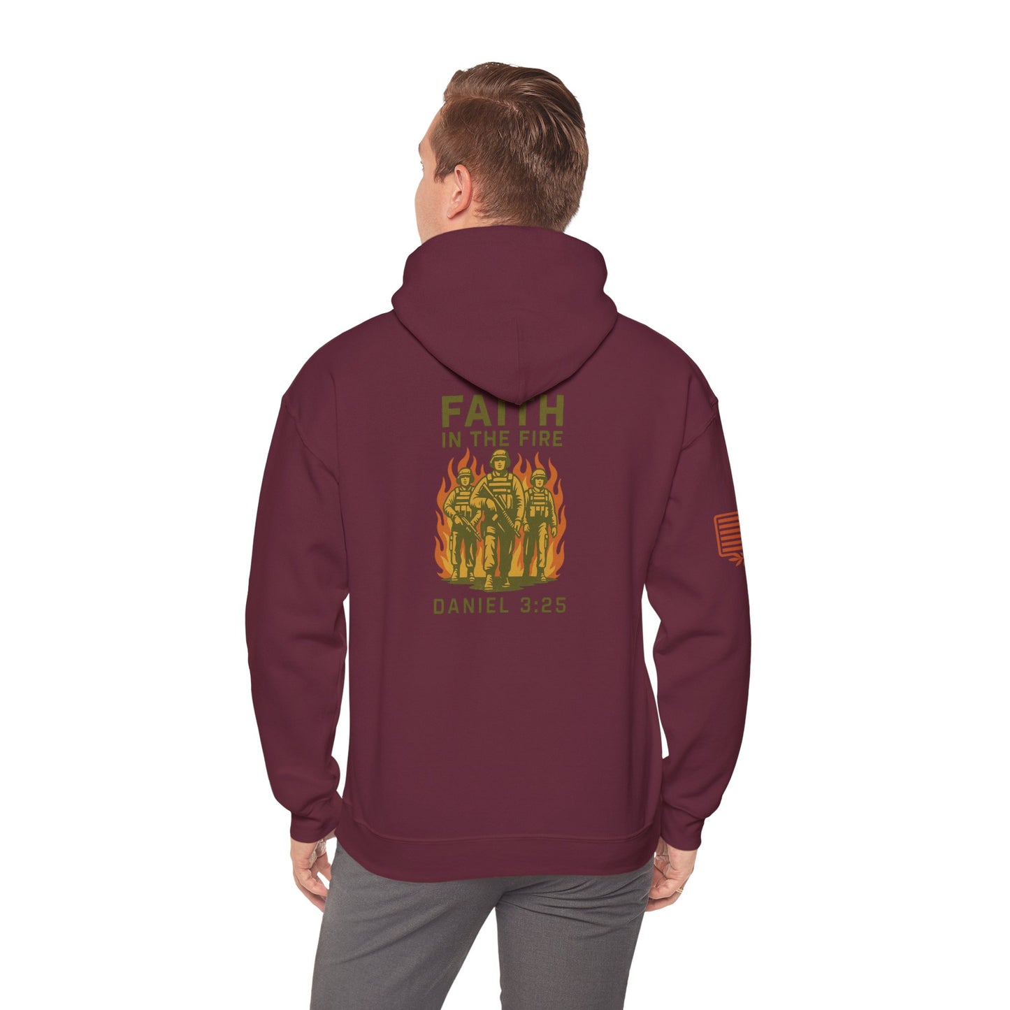 Faith In The Fire Heavy Hooded Sweatshirt