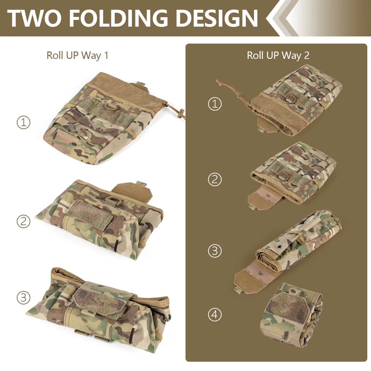 VOTAGOO Tactical Dump Molle Storage Pouch